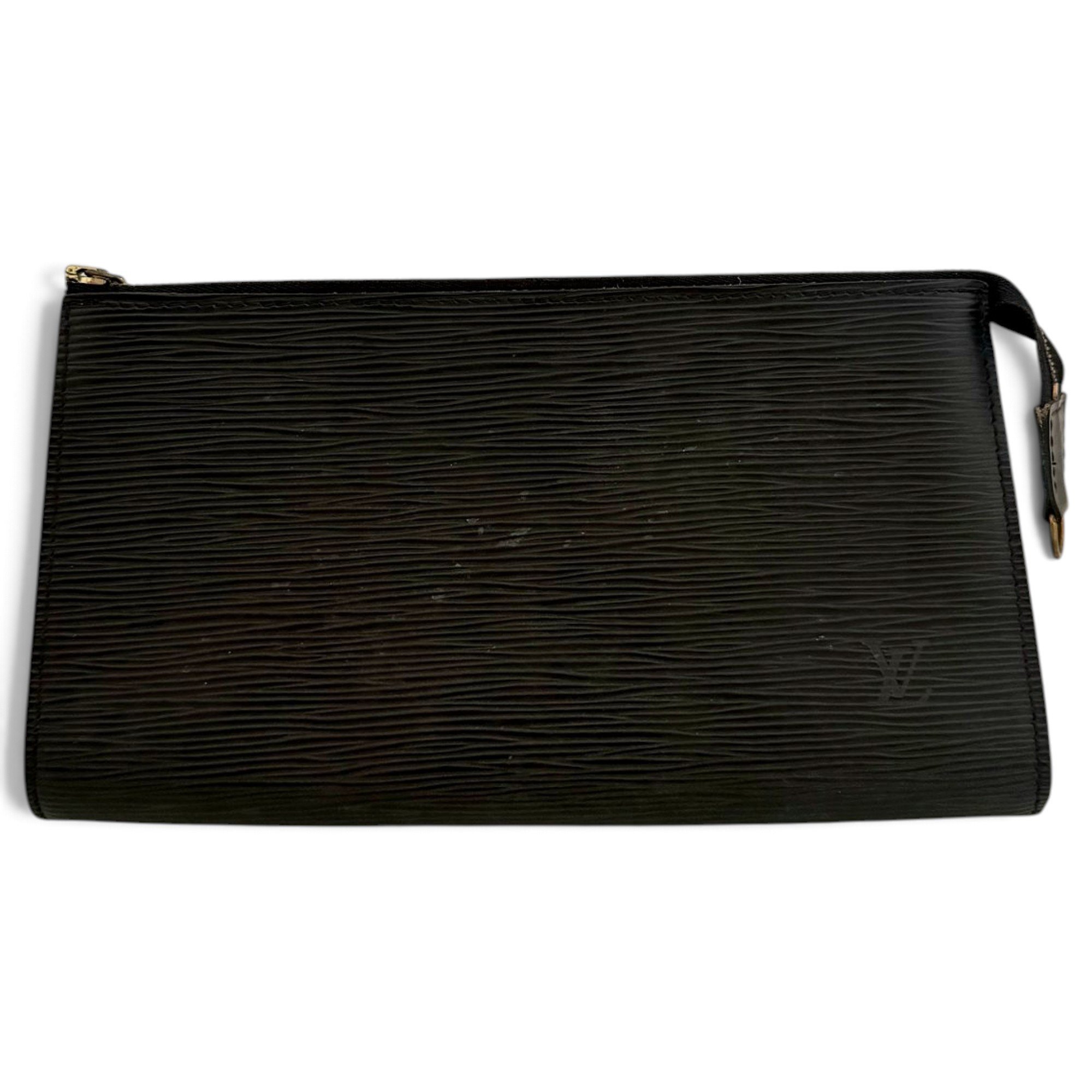 Honfleur leather clutch bag