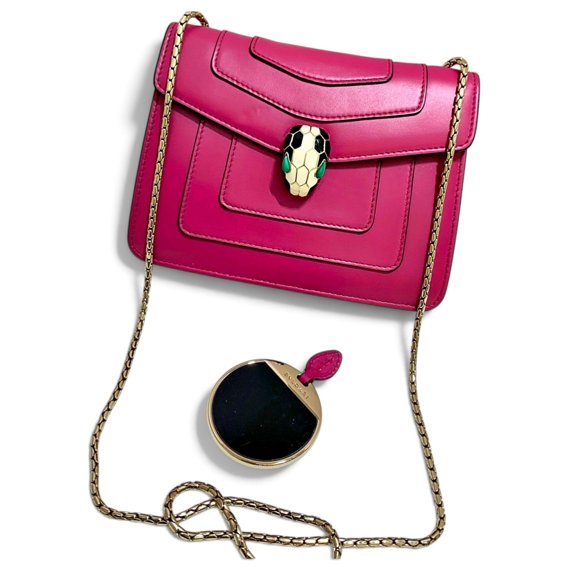 Serpenti leather handbag