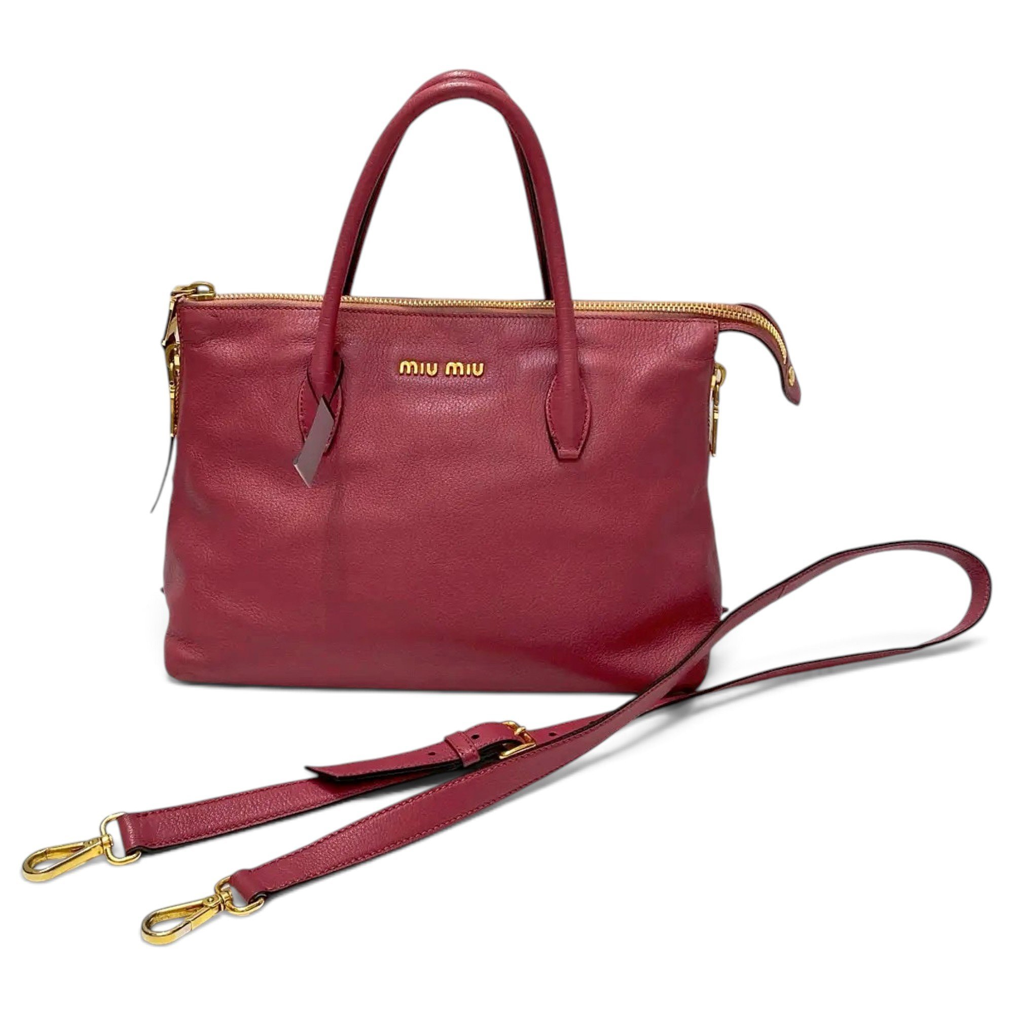 Madras leather crossbody bag