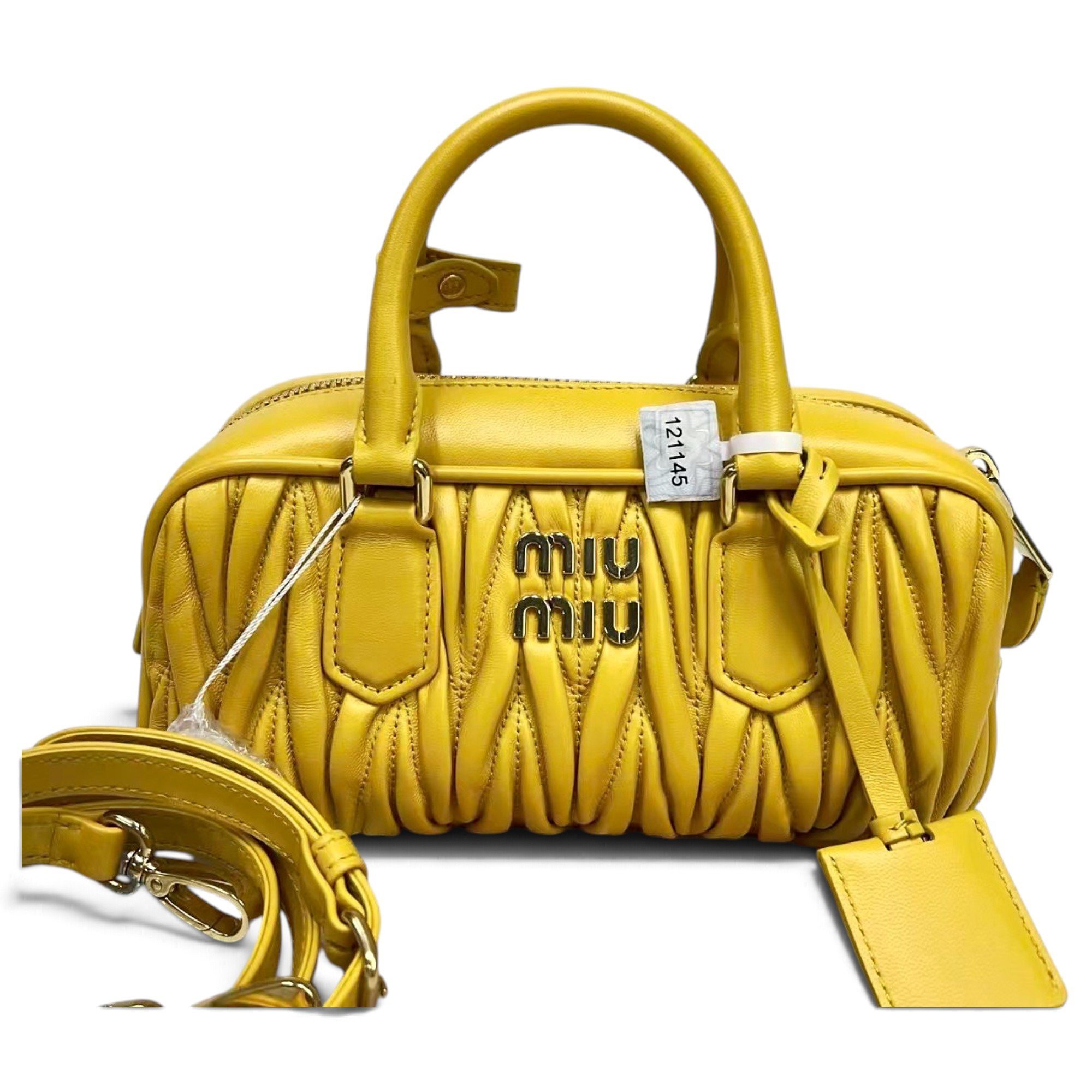 Miu Miu Arcadie leather tote
