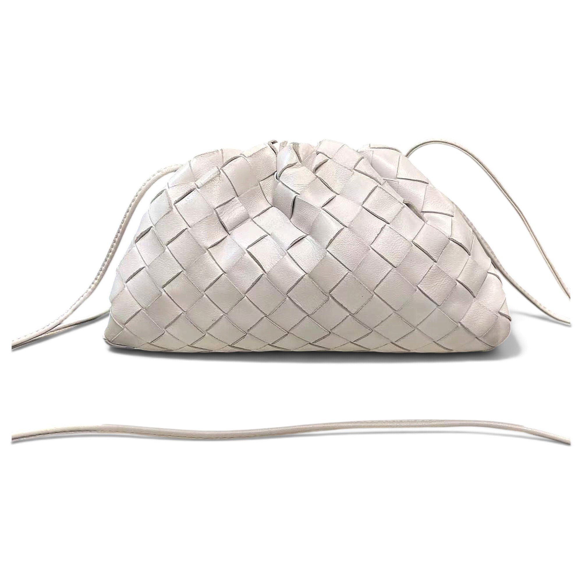 Pouch leather handbag