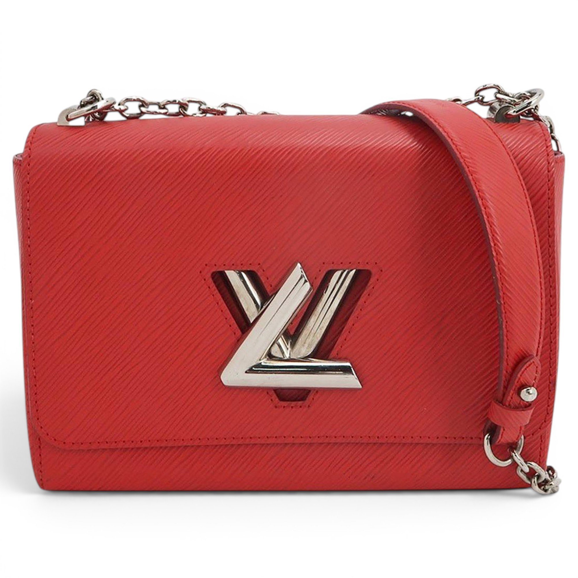 Twist leather handbag