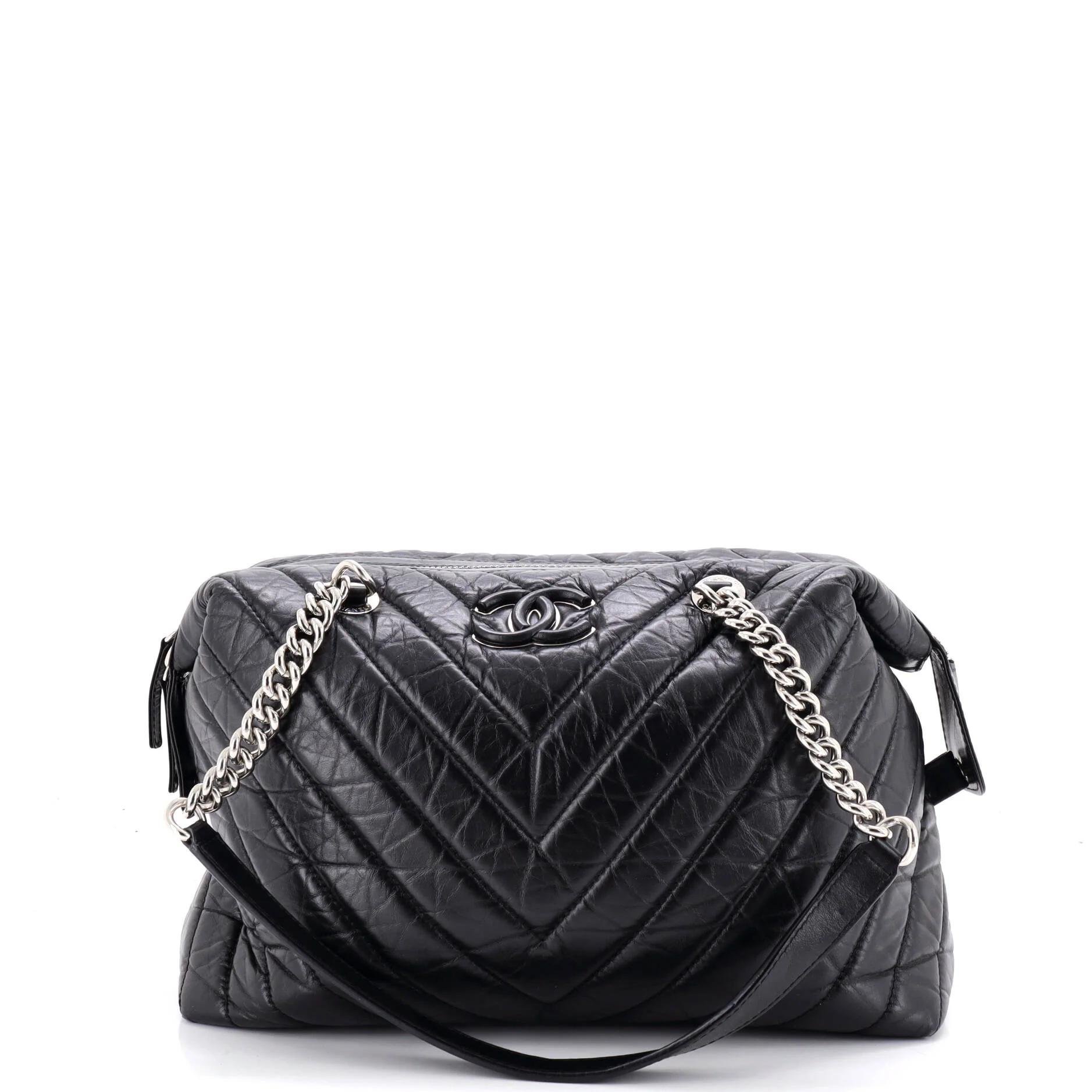 Leather bowling bag