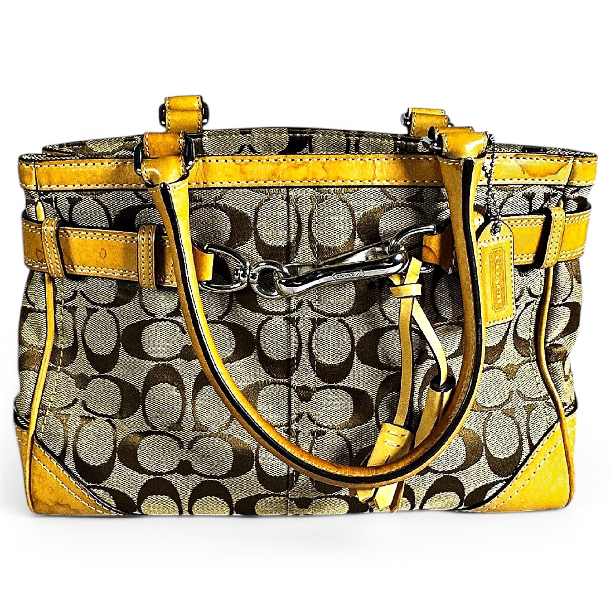 Leather tote