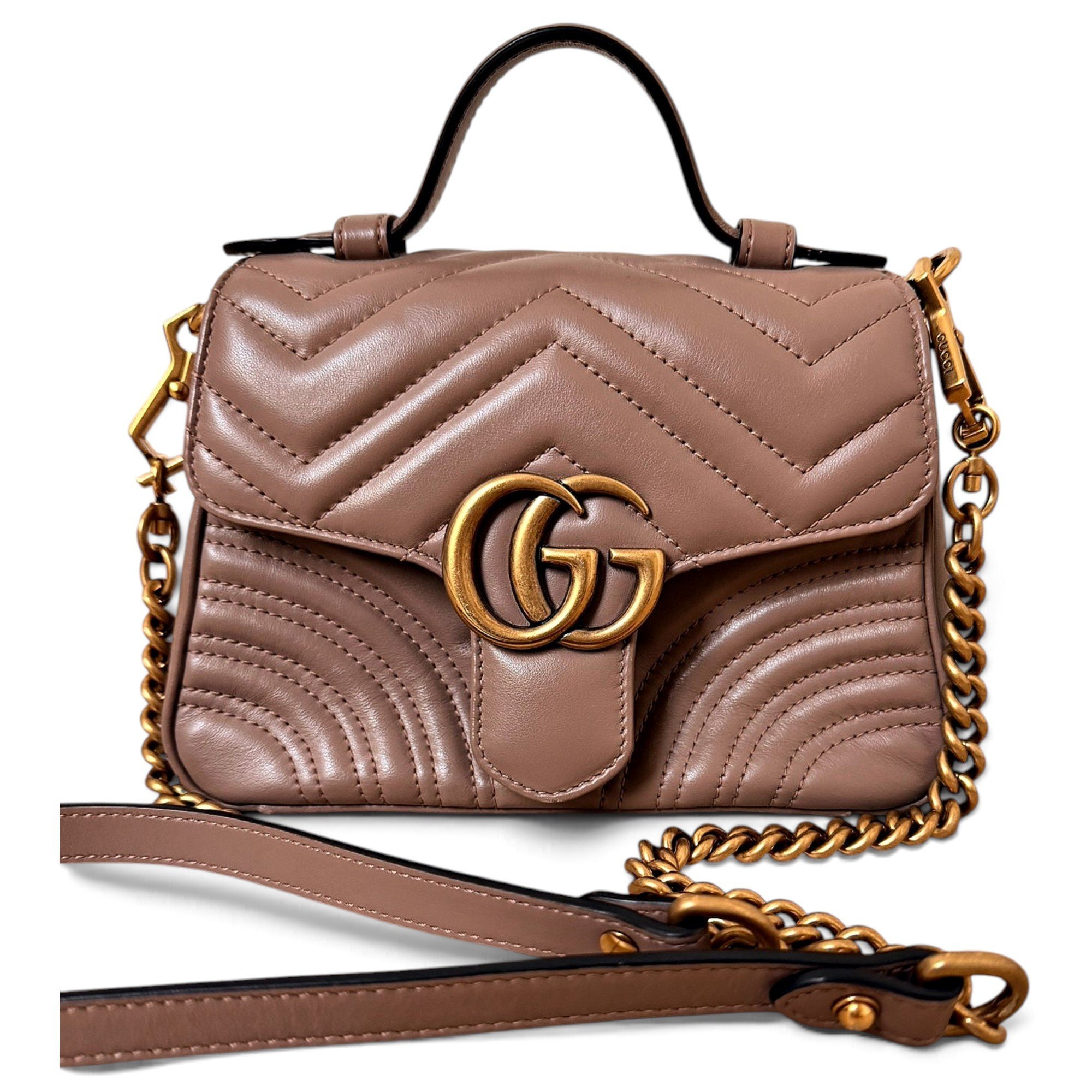 GG Marmont Flap leather crossbody bag