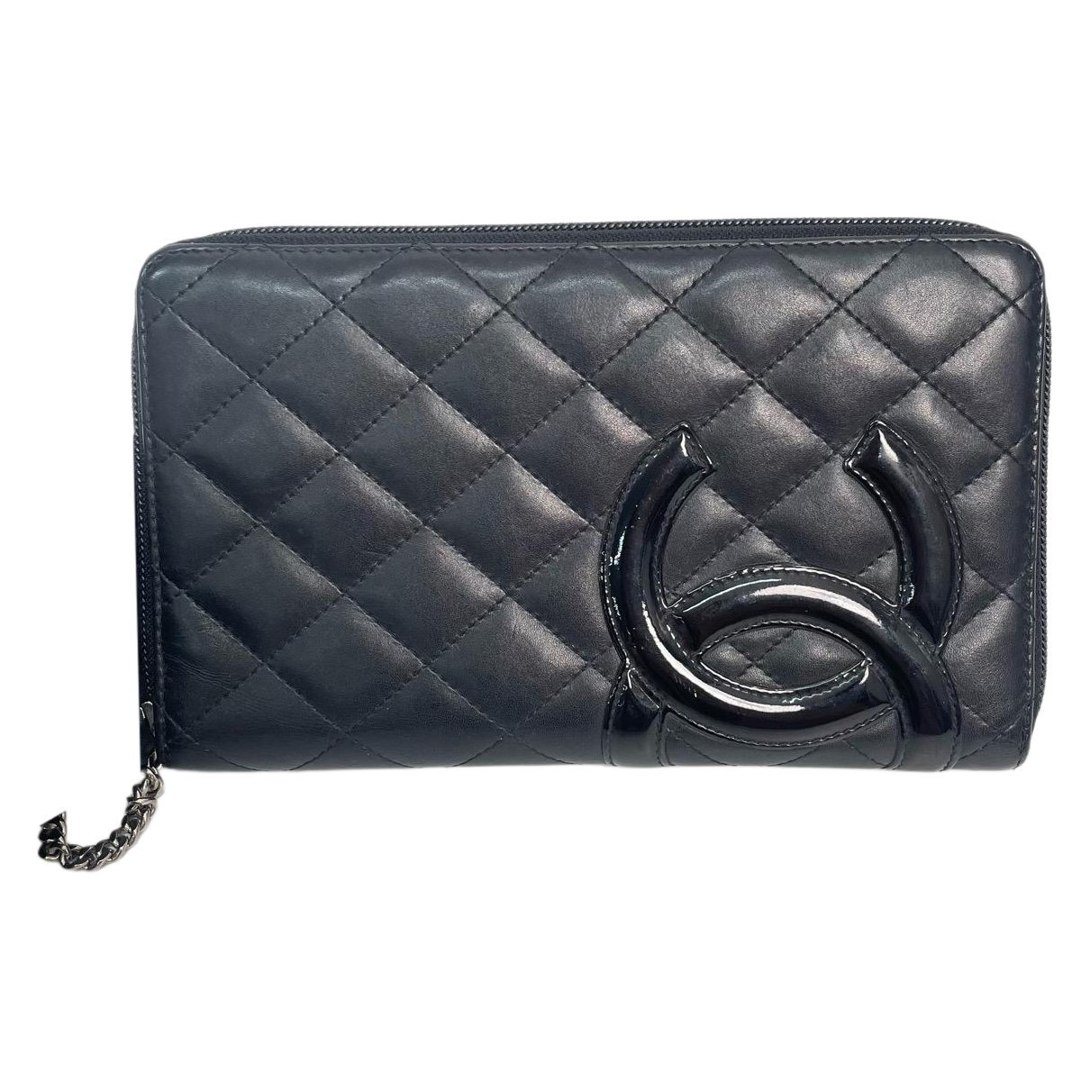 Leather clutch bag