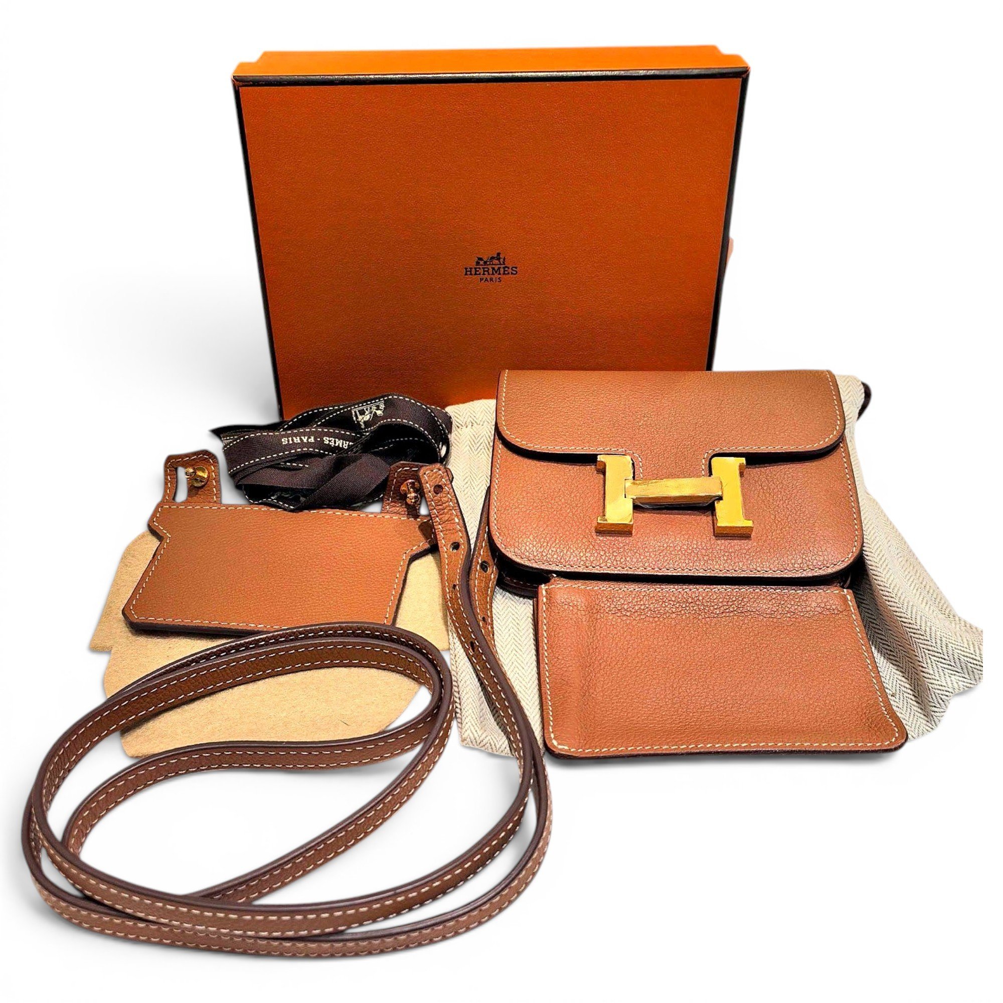 Constance leather clutch bag