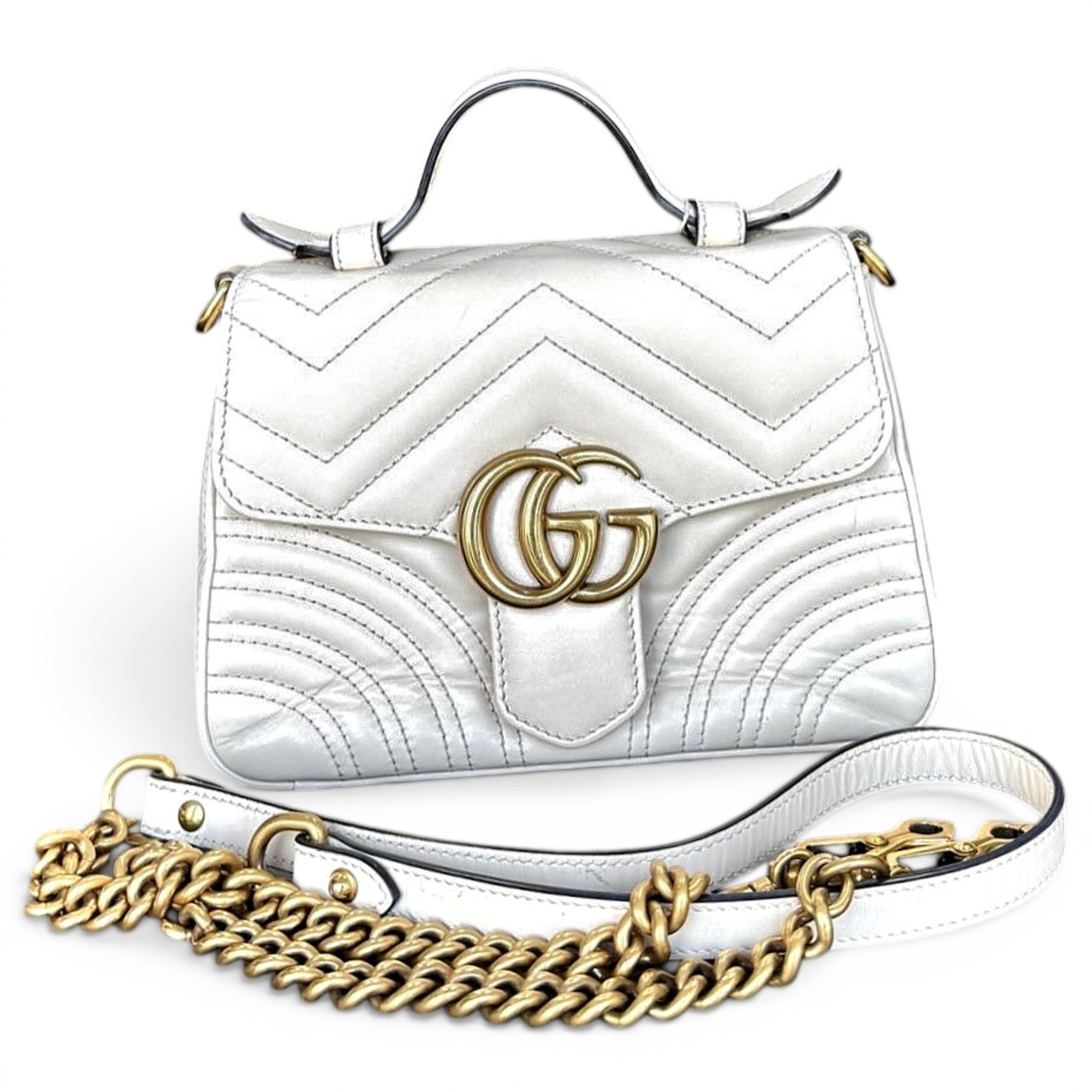 GG Marmont Flap leather handbag