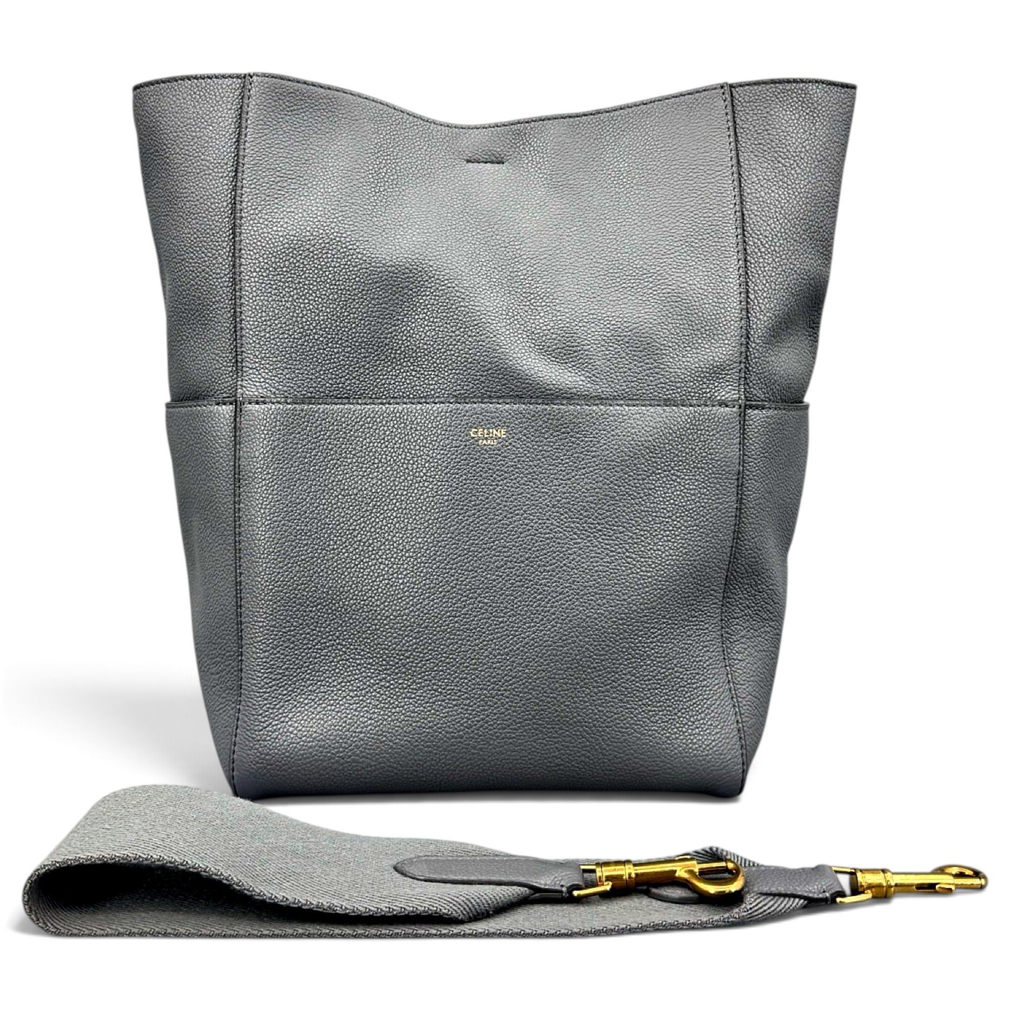 Seau Sangle leather handbag