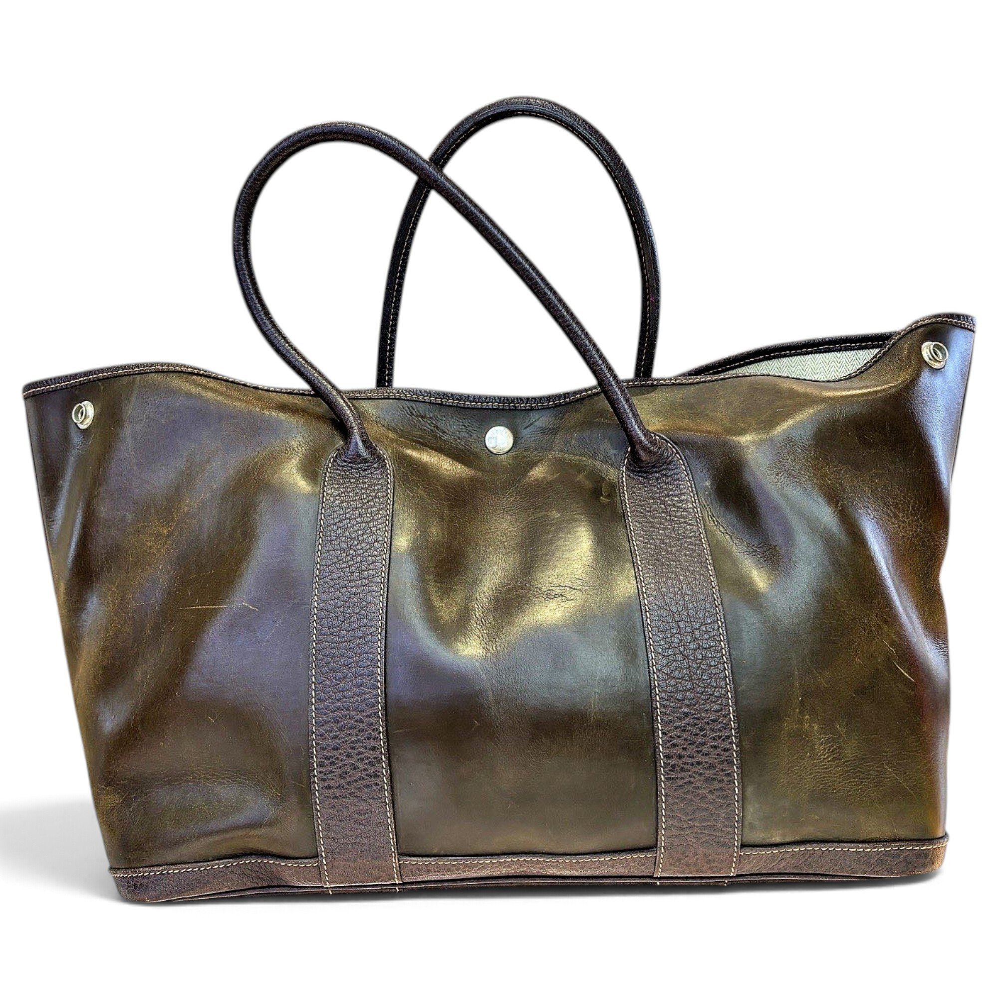 Garden Party leather handbag