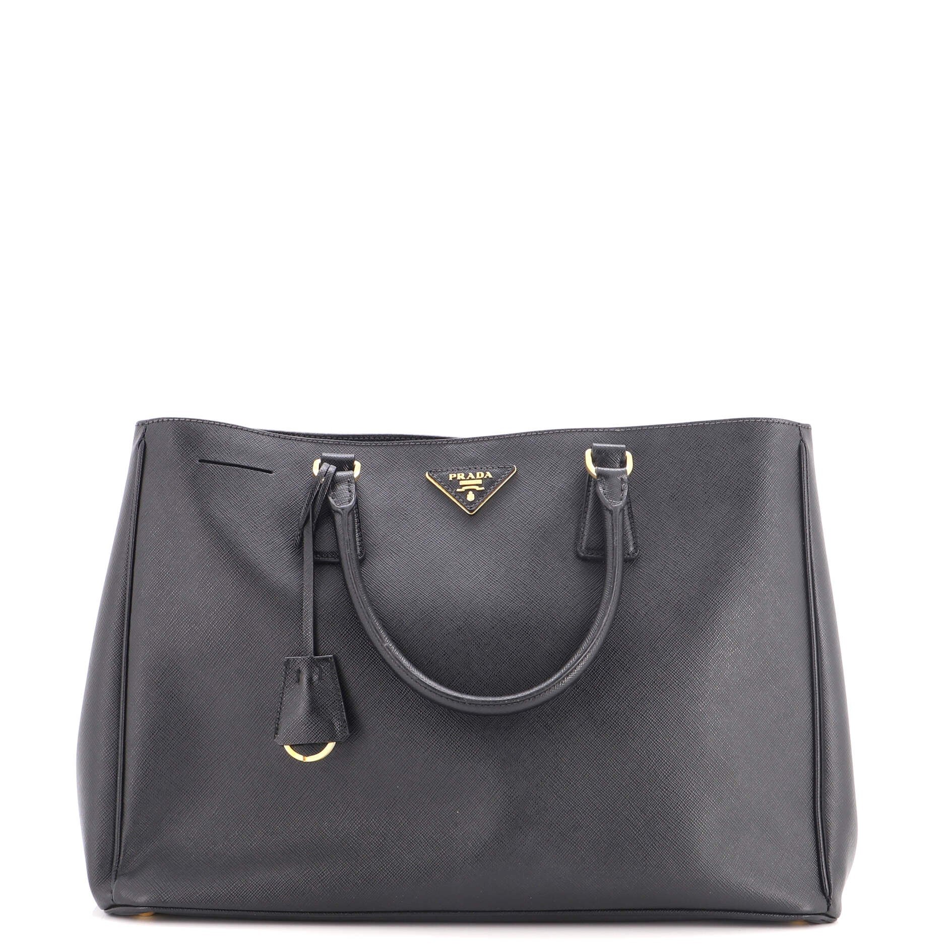 Lux Open Tote Saffiano Leather Large