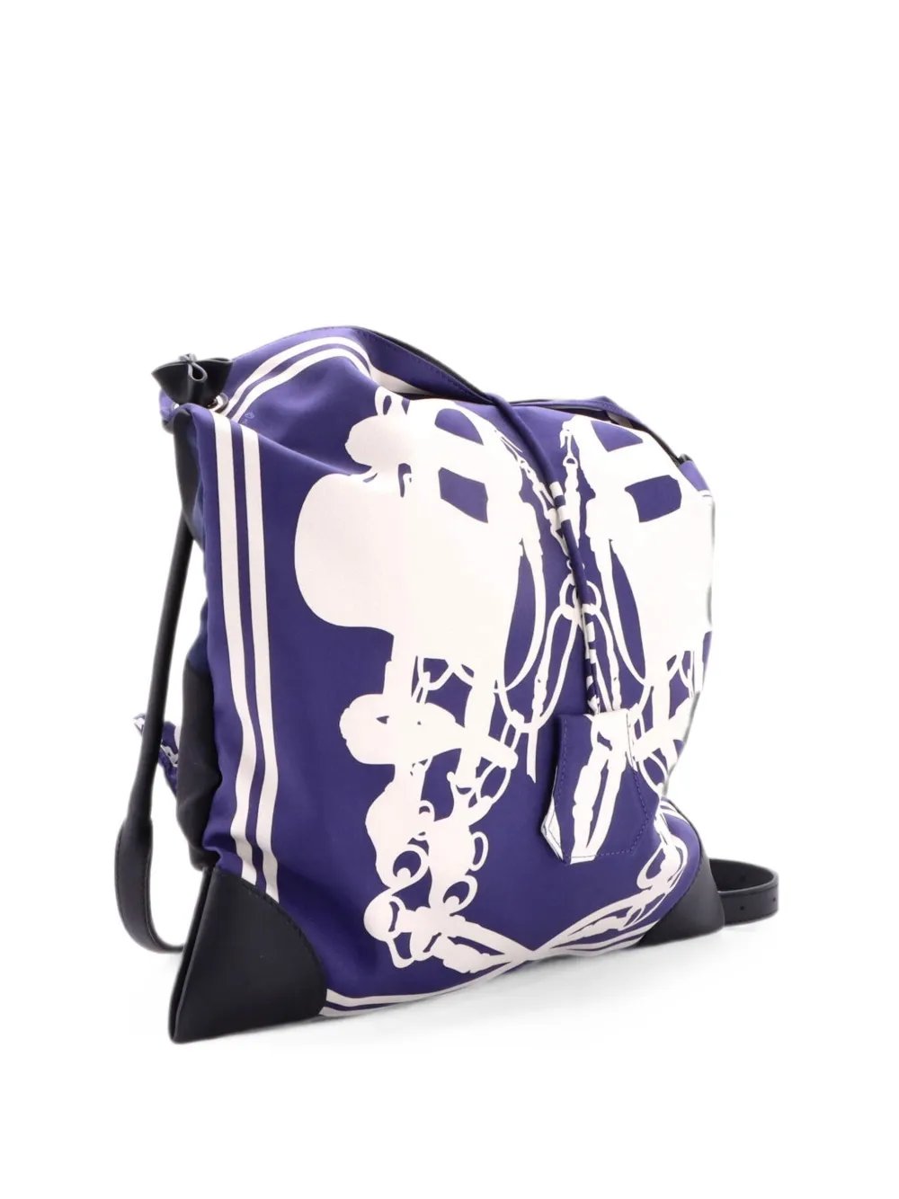 Hermes Silky City Bag Printed Silk and Leather PM crossbody bag