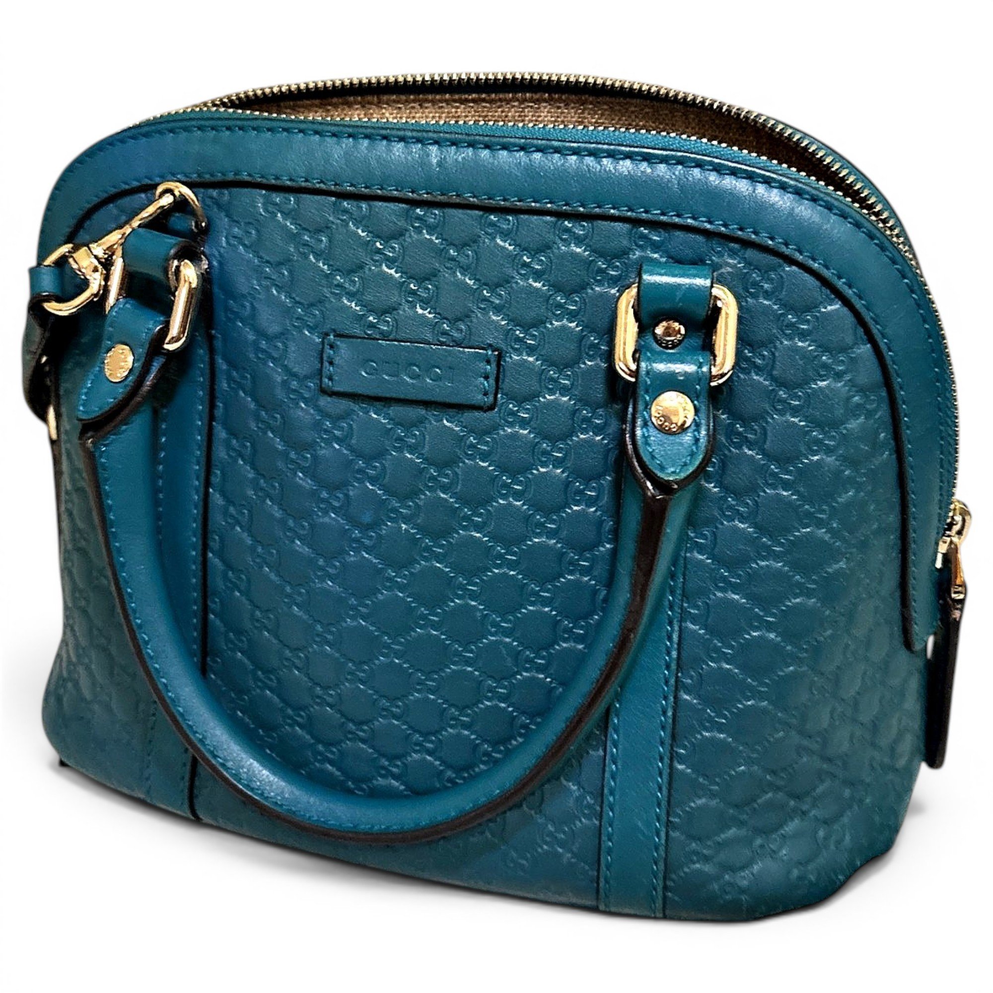 Dôme leather handbag
