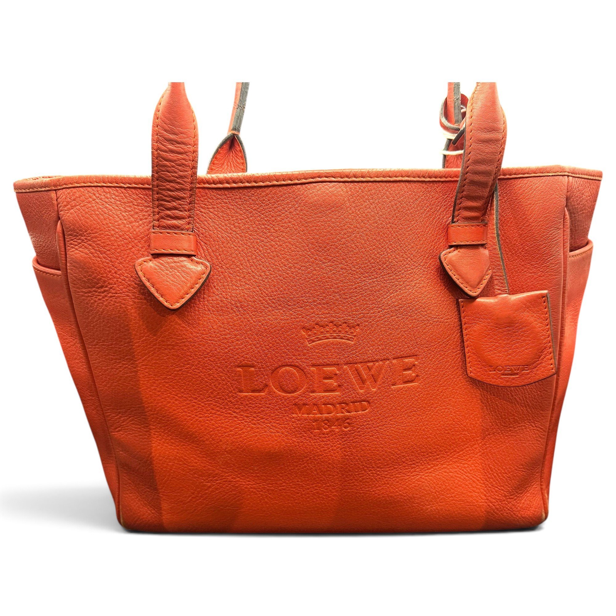Leather tote