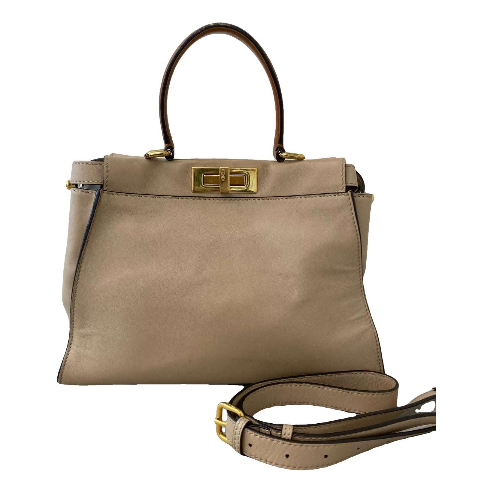 Peekaboo leather handbag