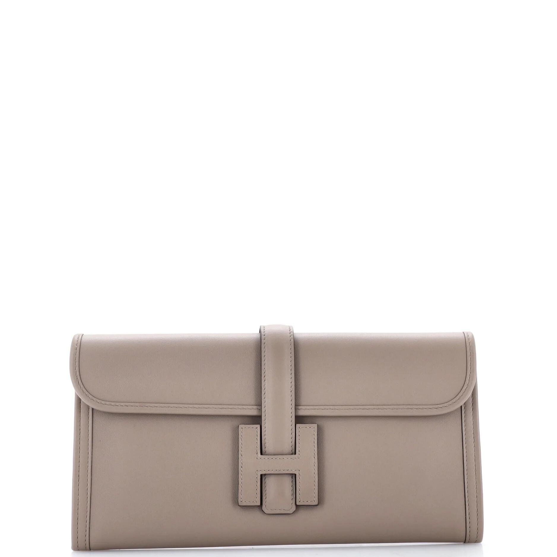 Leather clutch bag