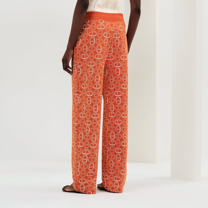 Orange Corail "Chaine d'Ancre" Pants