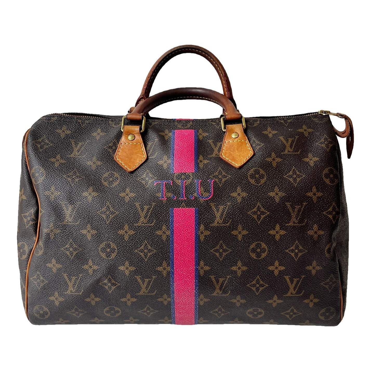 Speedy patent leather handbag
