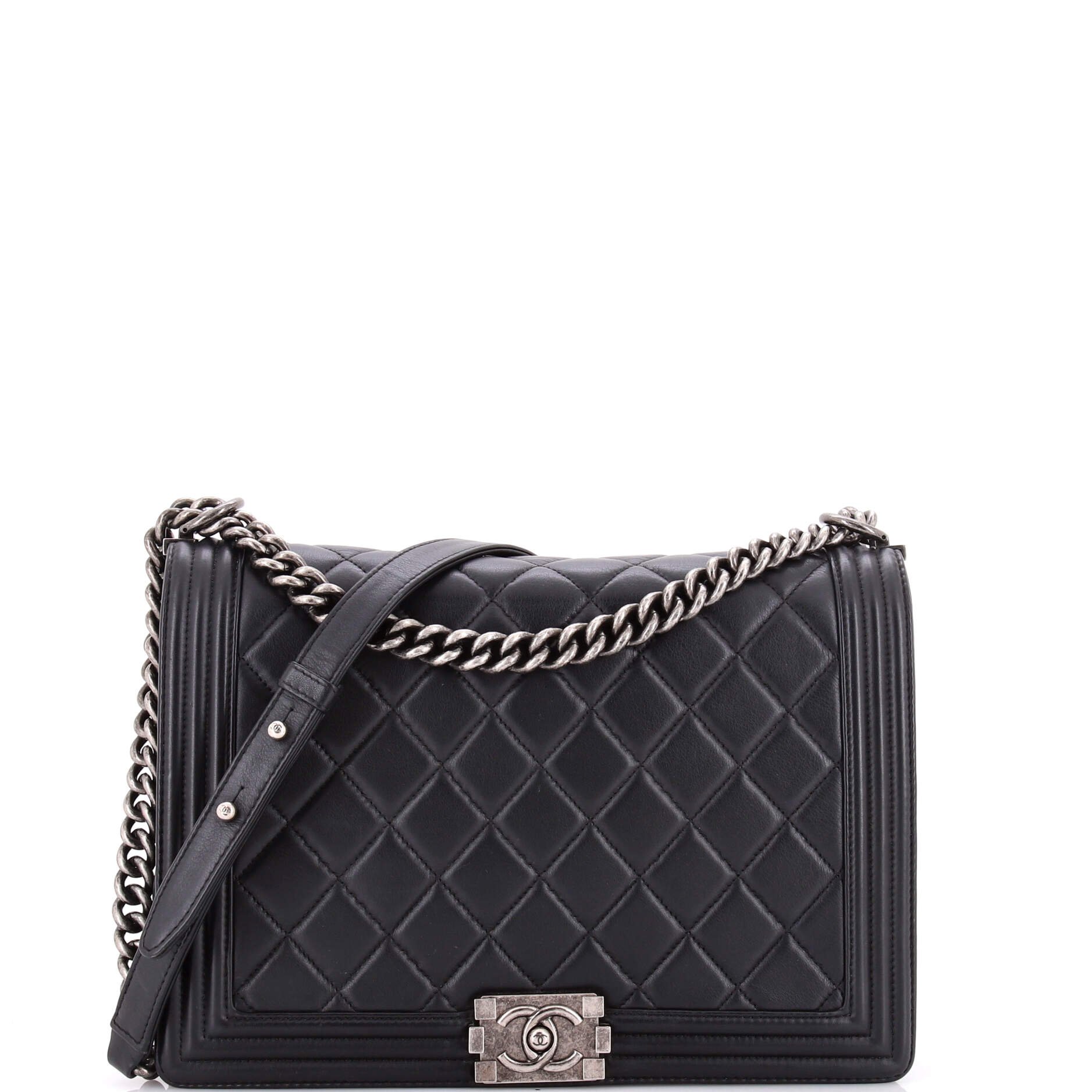 Boy Flap Bag Quilted Lambskin New Medium