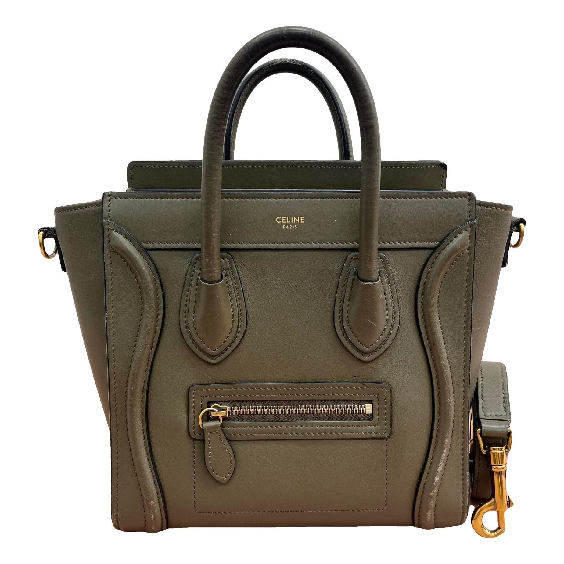 Nano Luggage leather handbag