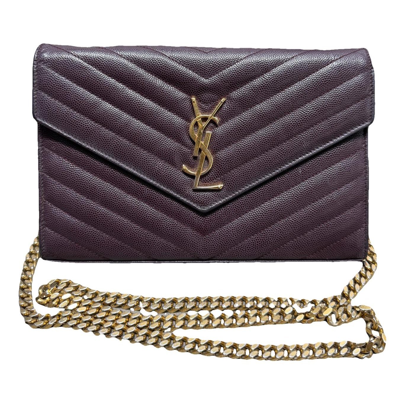 Envelope leather handbag