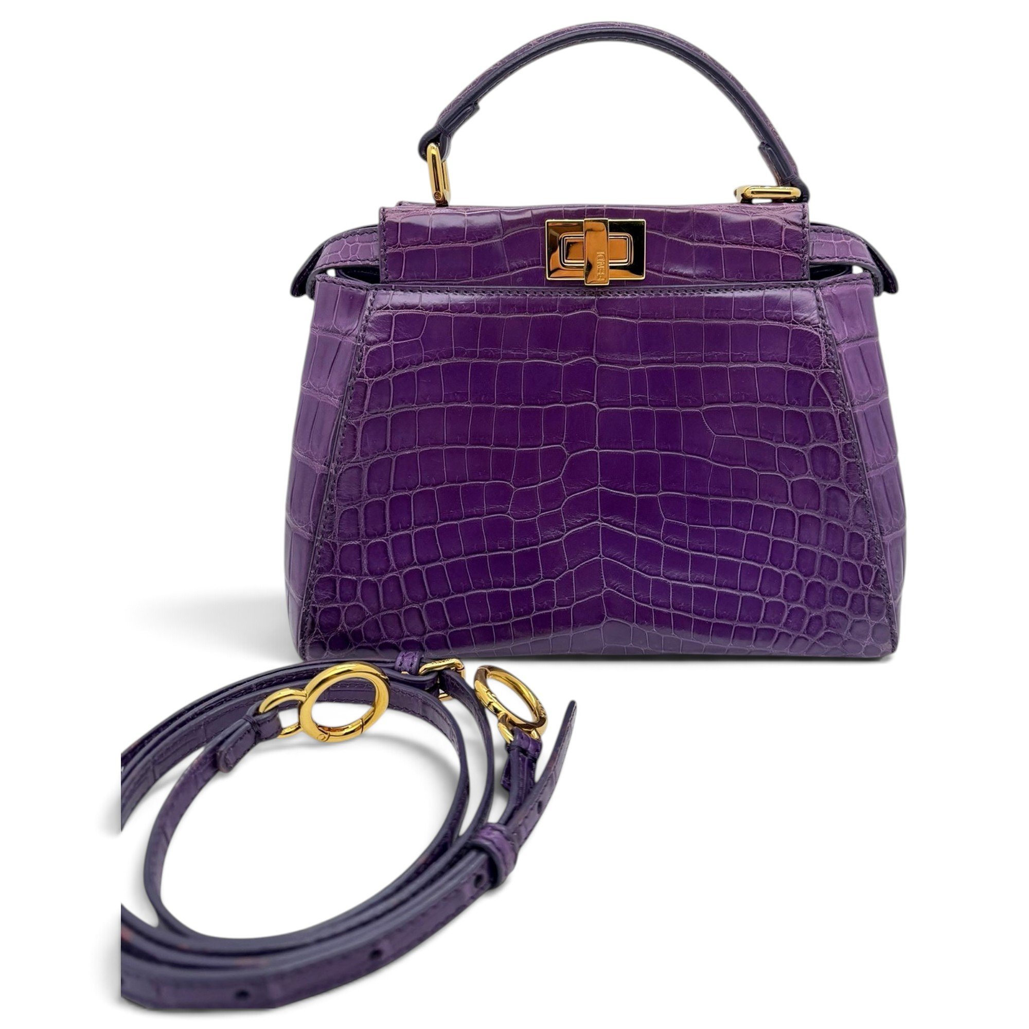 Peekaboo leather handbag