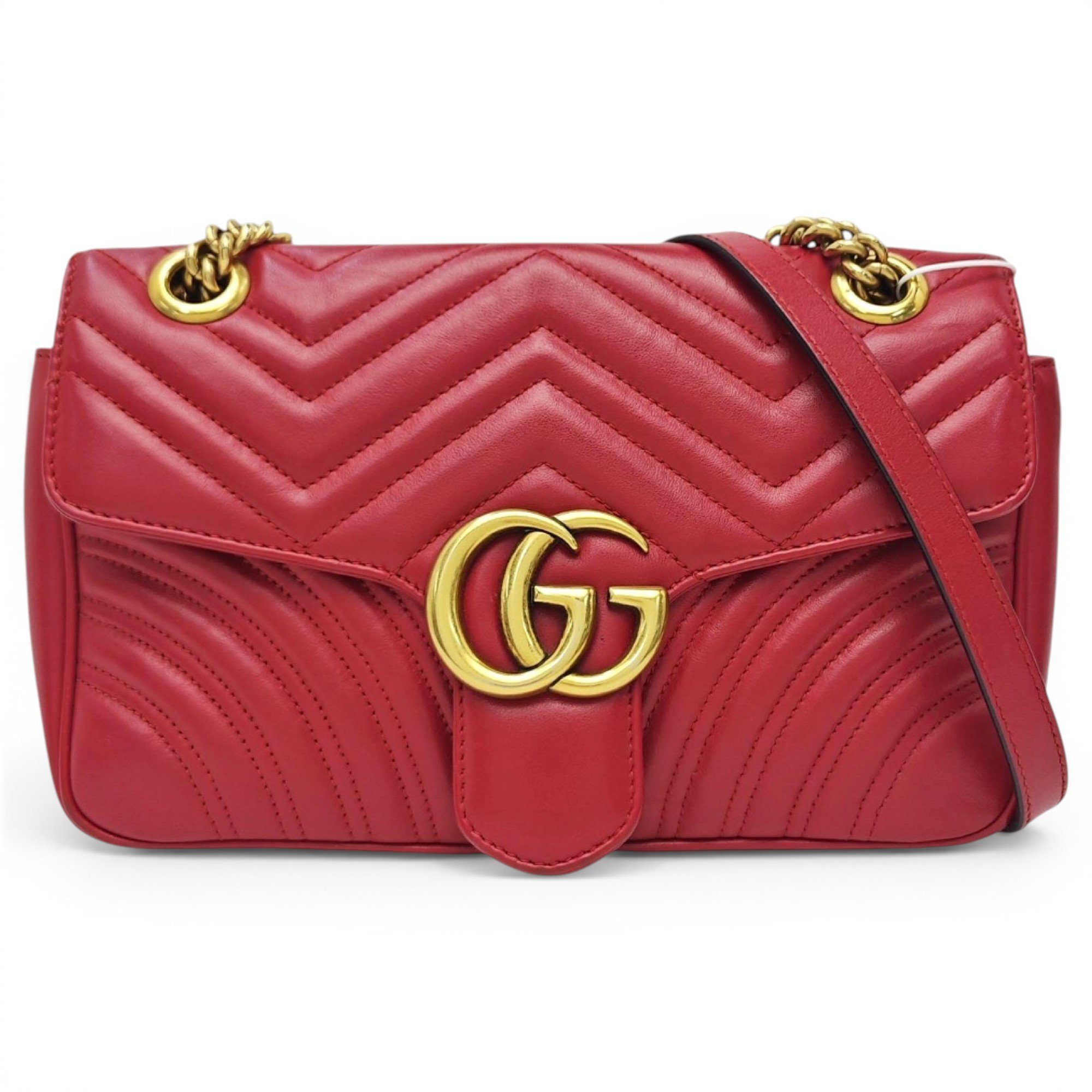 GG Marmont Flap leather handbag