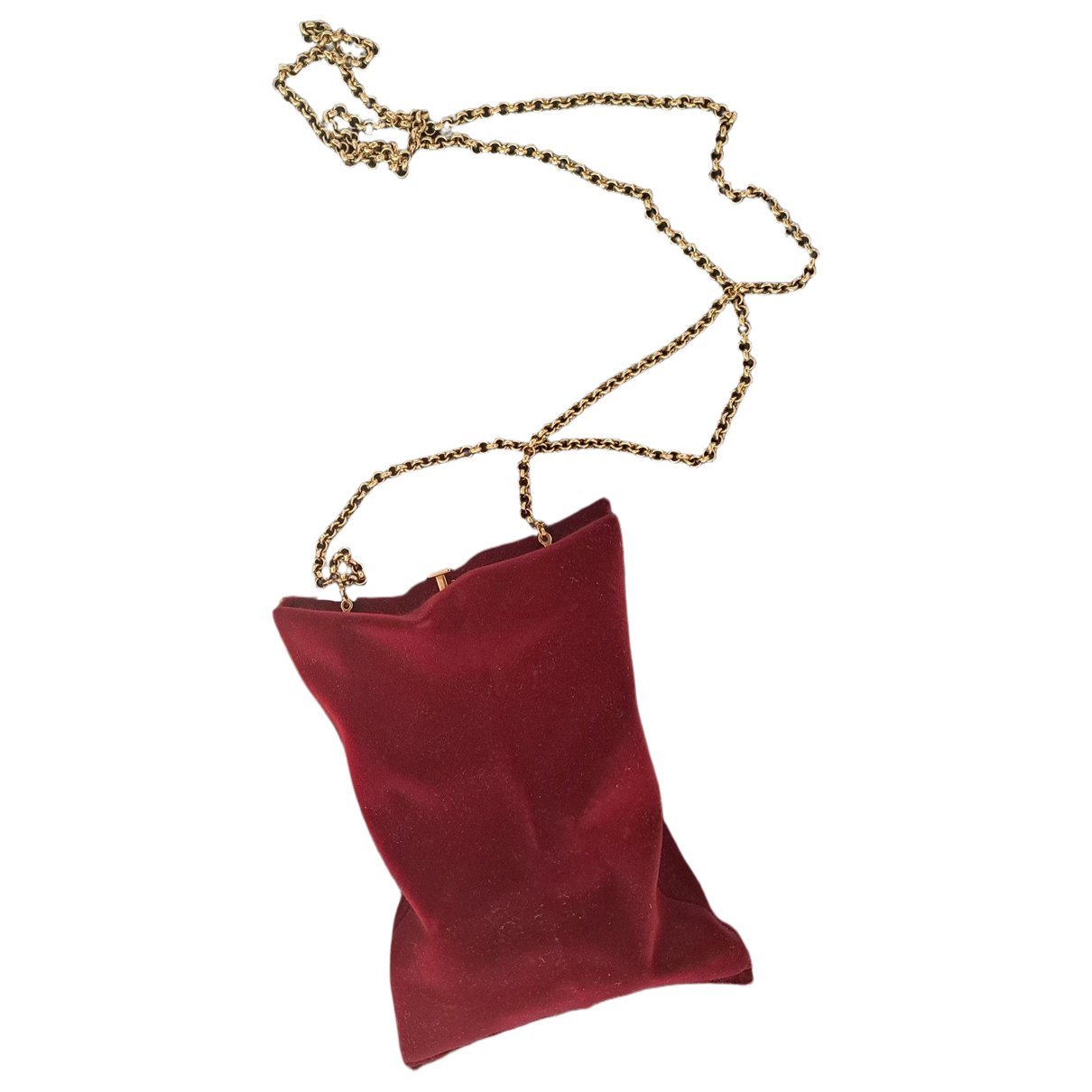 Crisp Packet velvet crossbody bag