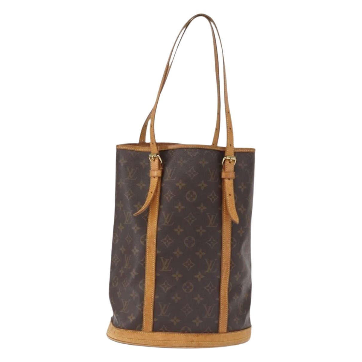 Bucket leather handbag