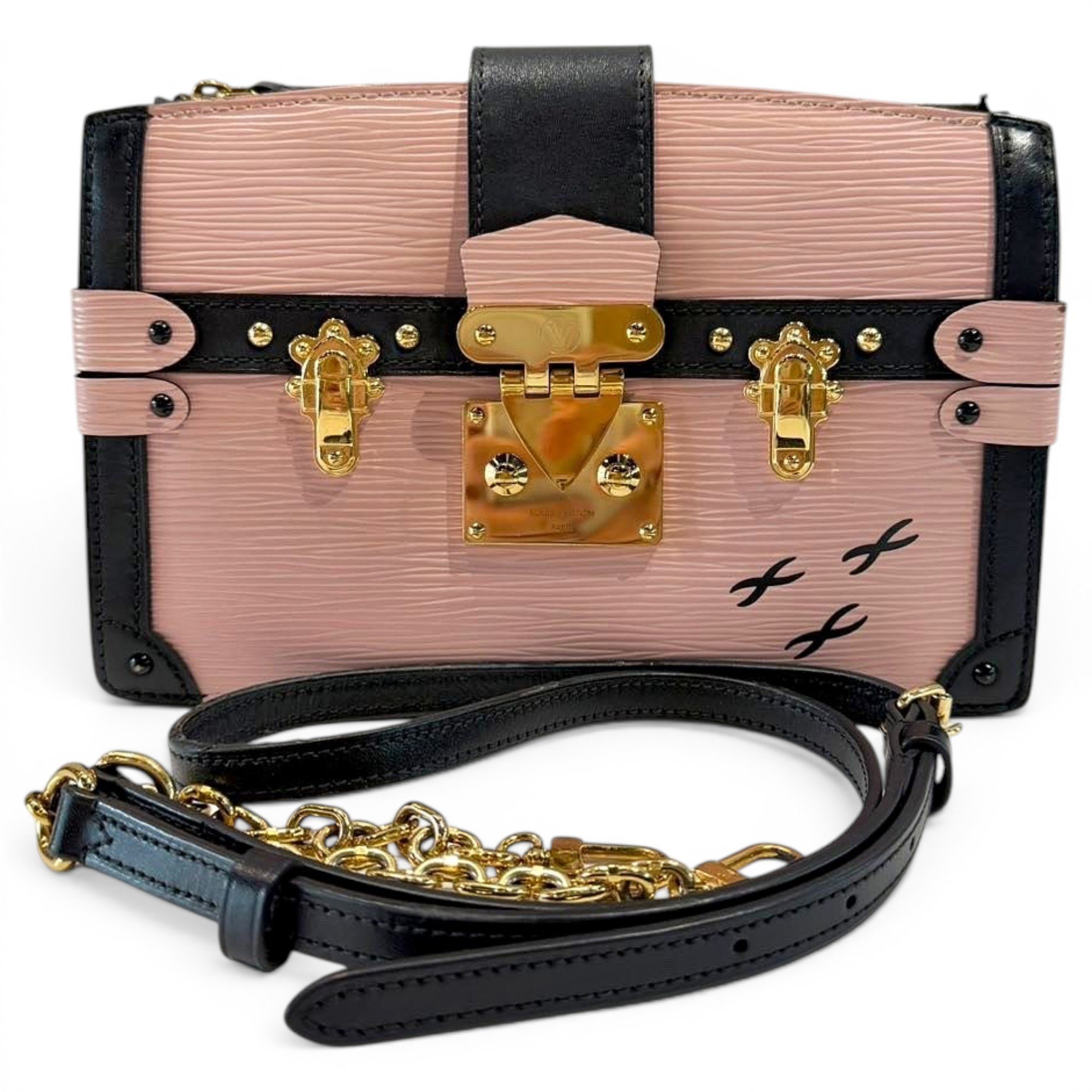 Pochette Trunk leather handbag