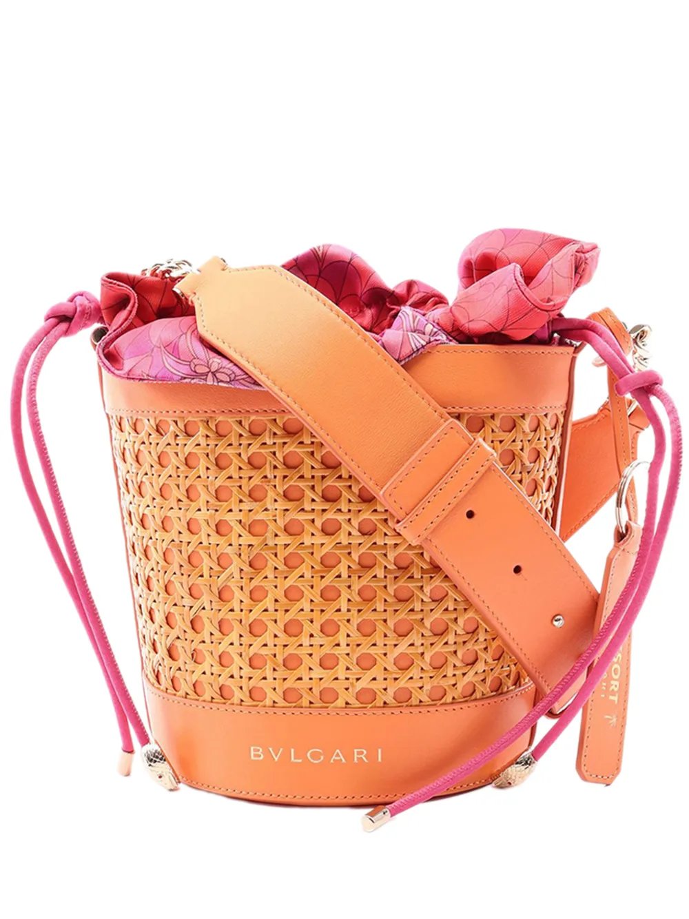 2010-2026 Raffia Serpenti Forever bucket bag
