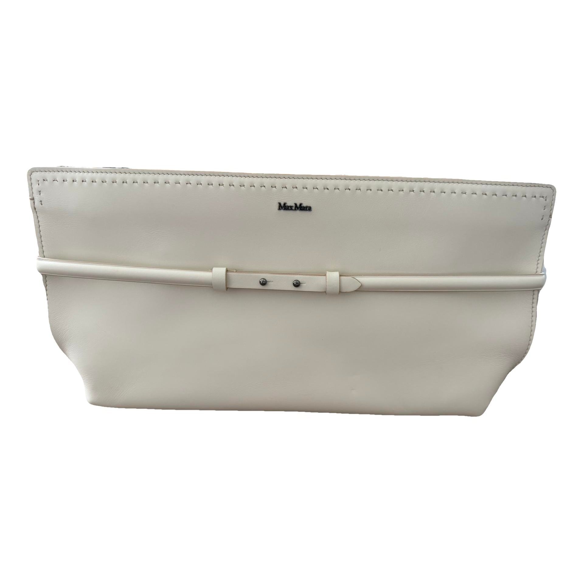 Leather clutch bag