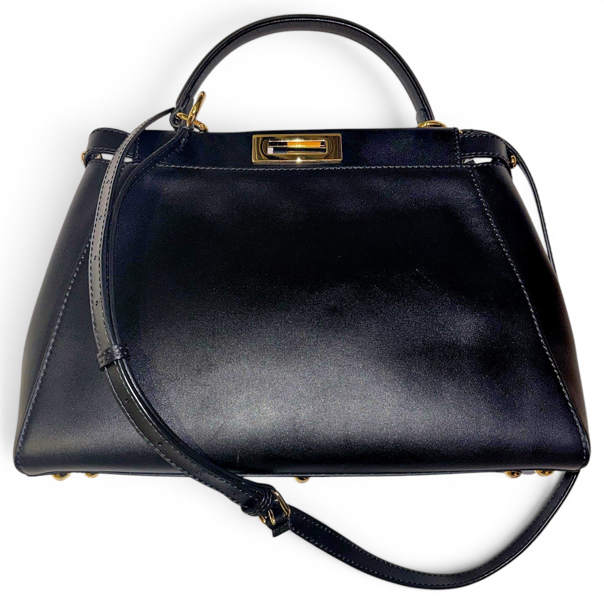 Peekaboo leather handbag