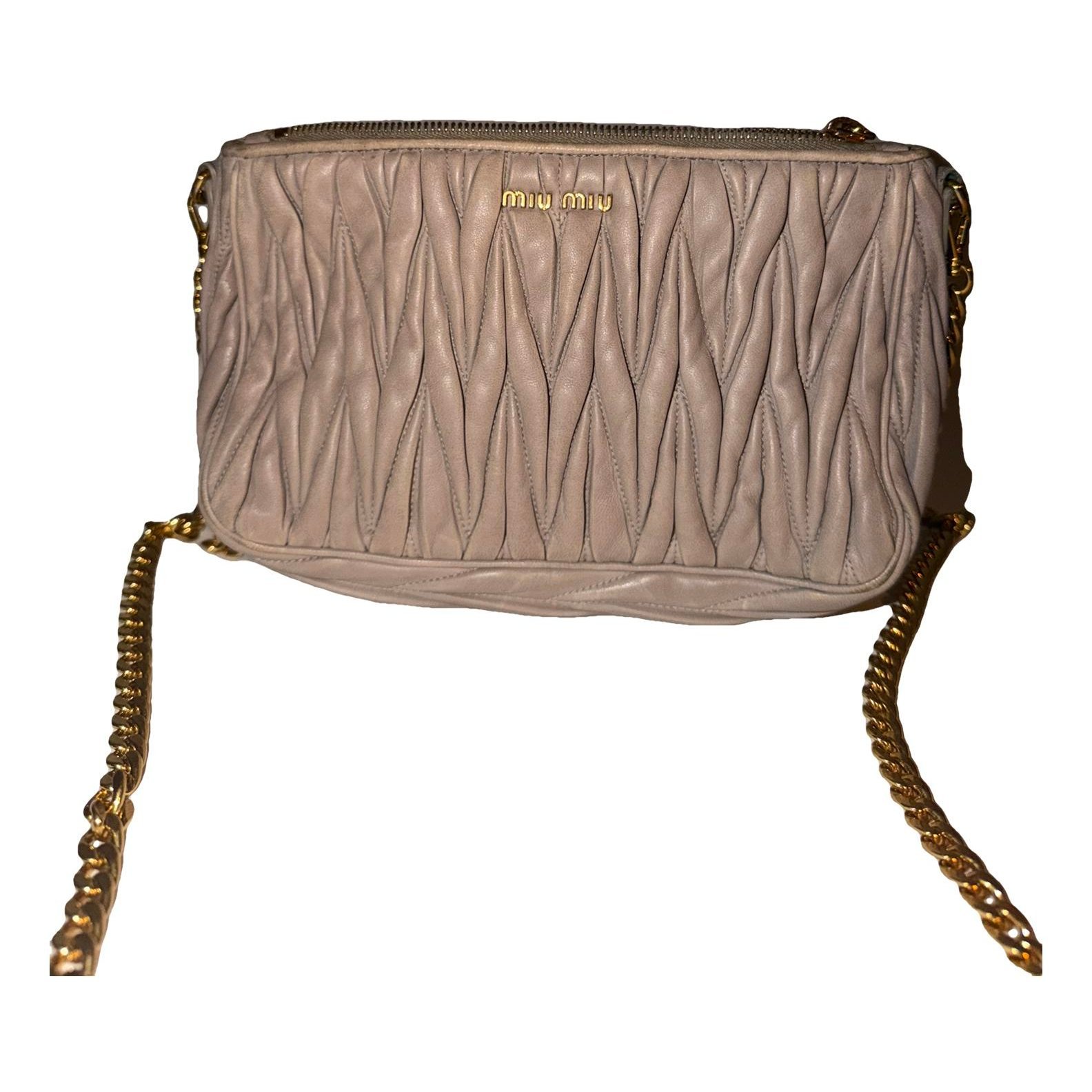 Miu Wander leather handbag