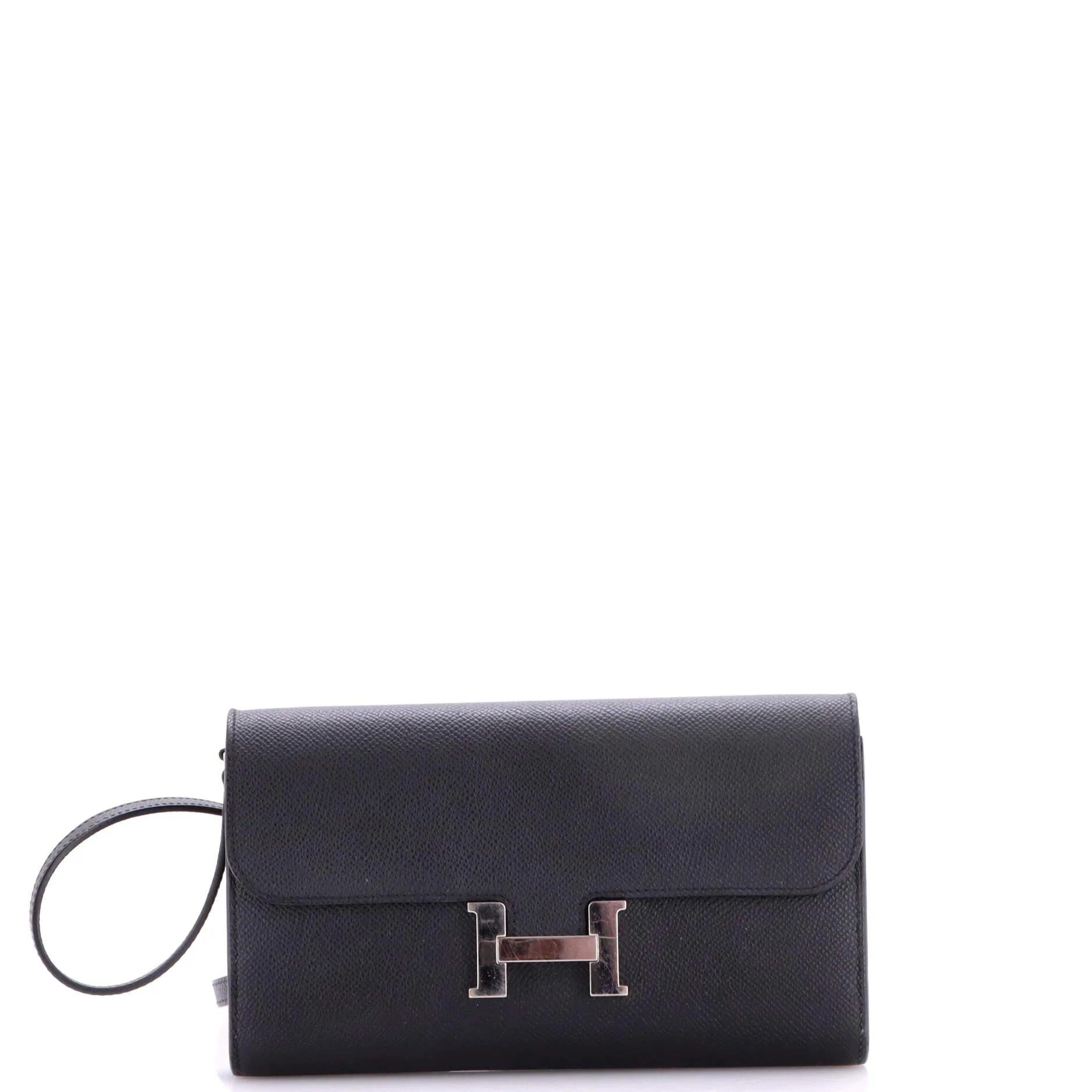 Leather clutch bag