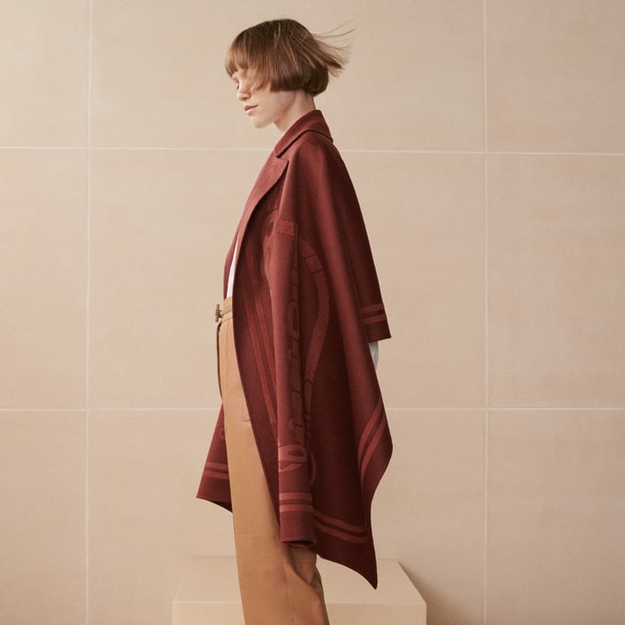 Rouge H Trompe l'Oeil Coaching Stole