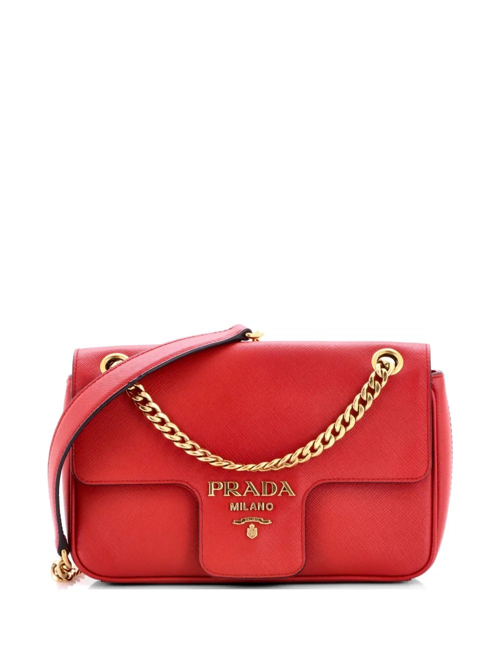 Pattina Flap Shoulder Bag Saffiano Leather Small crossbody bag
