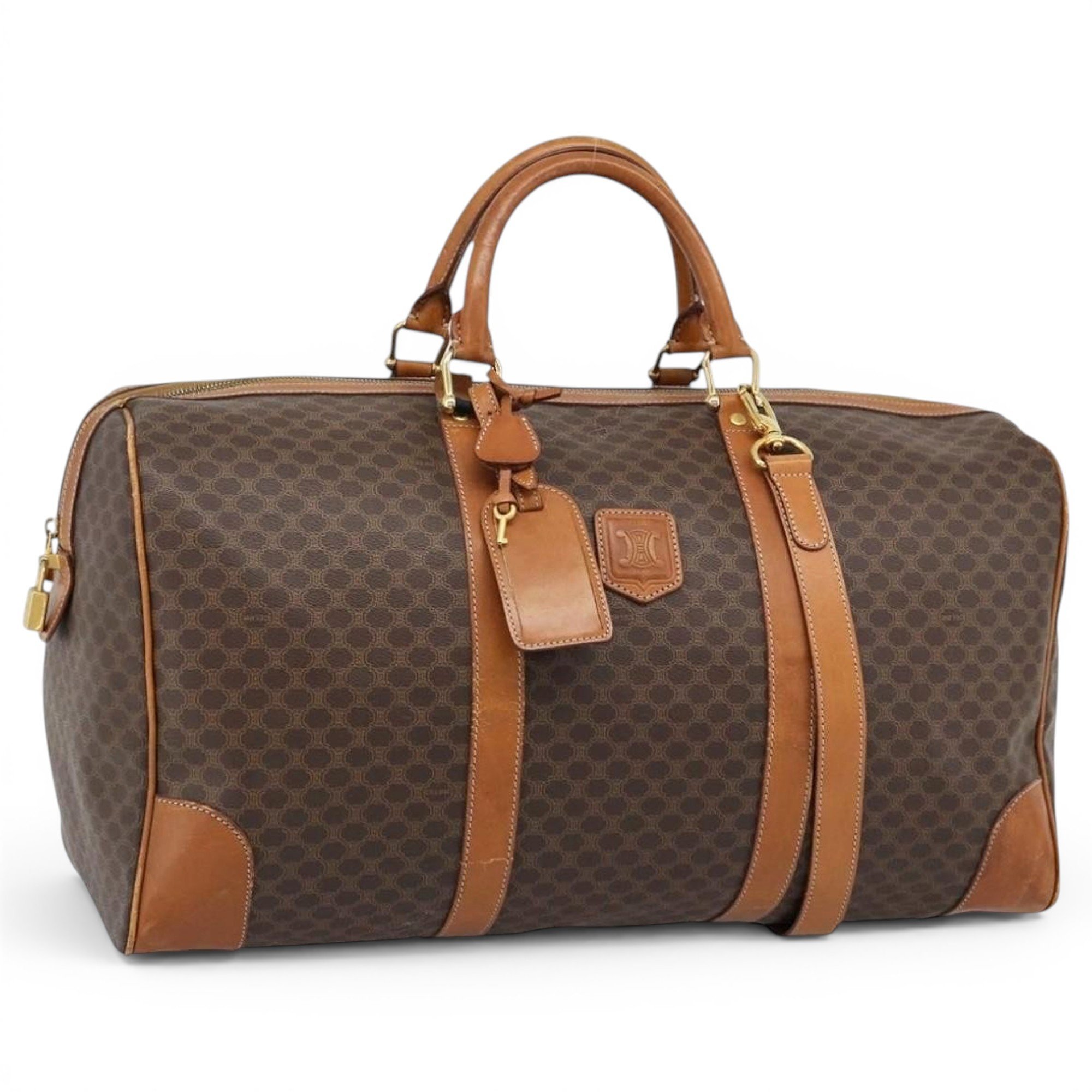 Leather travel bag