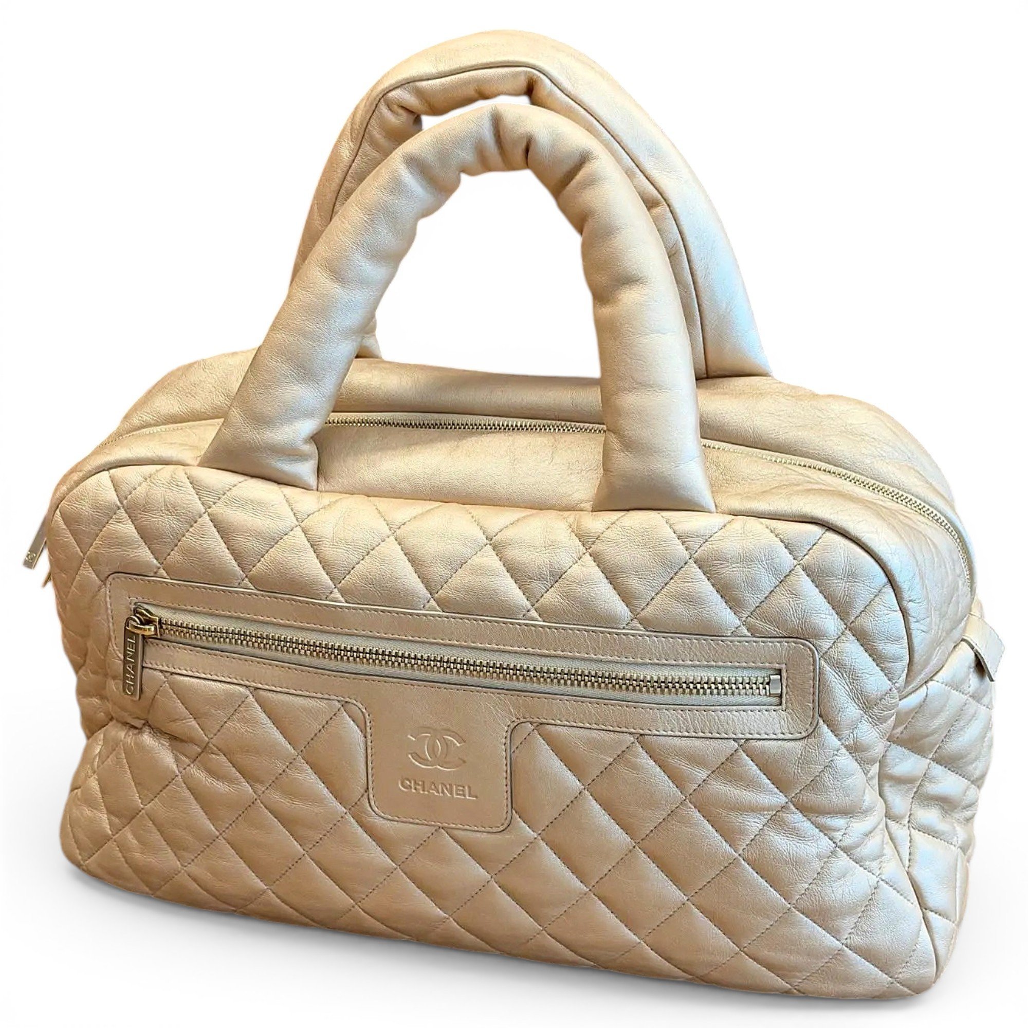 Cocoon leather handbag