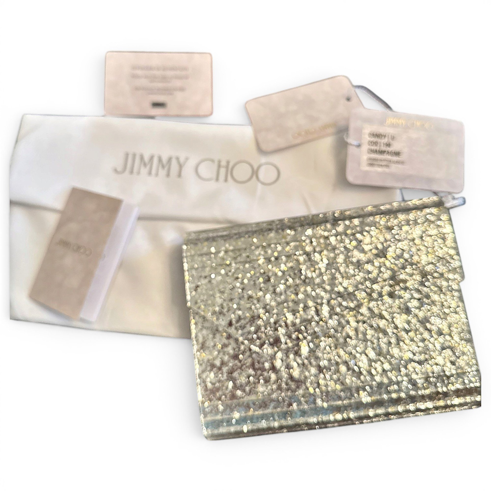 Candy glitter clutch bag