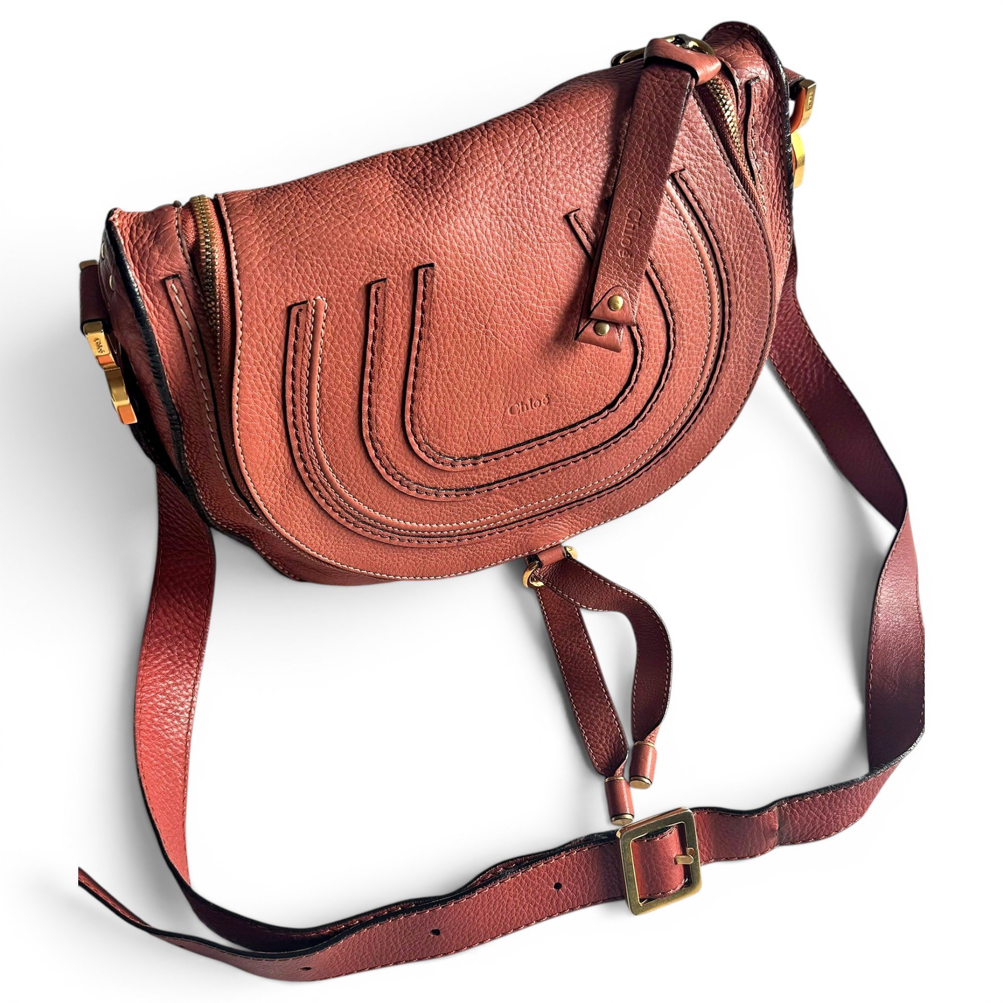 Marcie Messenger leather crossbody bag