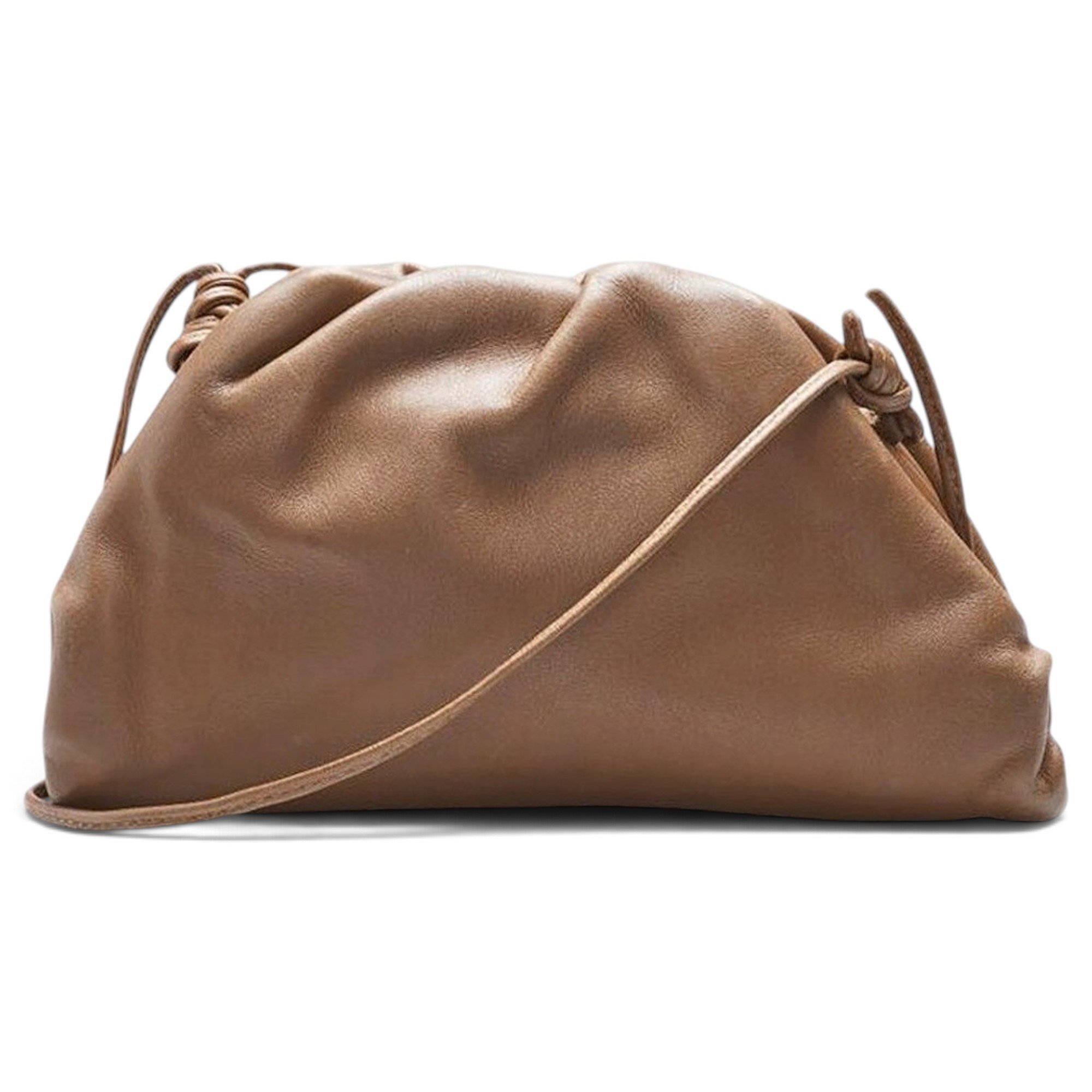Pouch leather crossbody bag