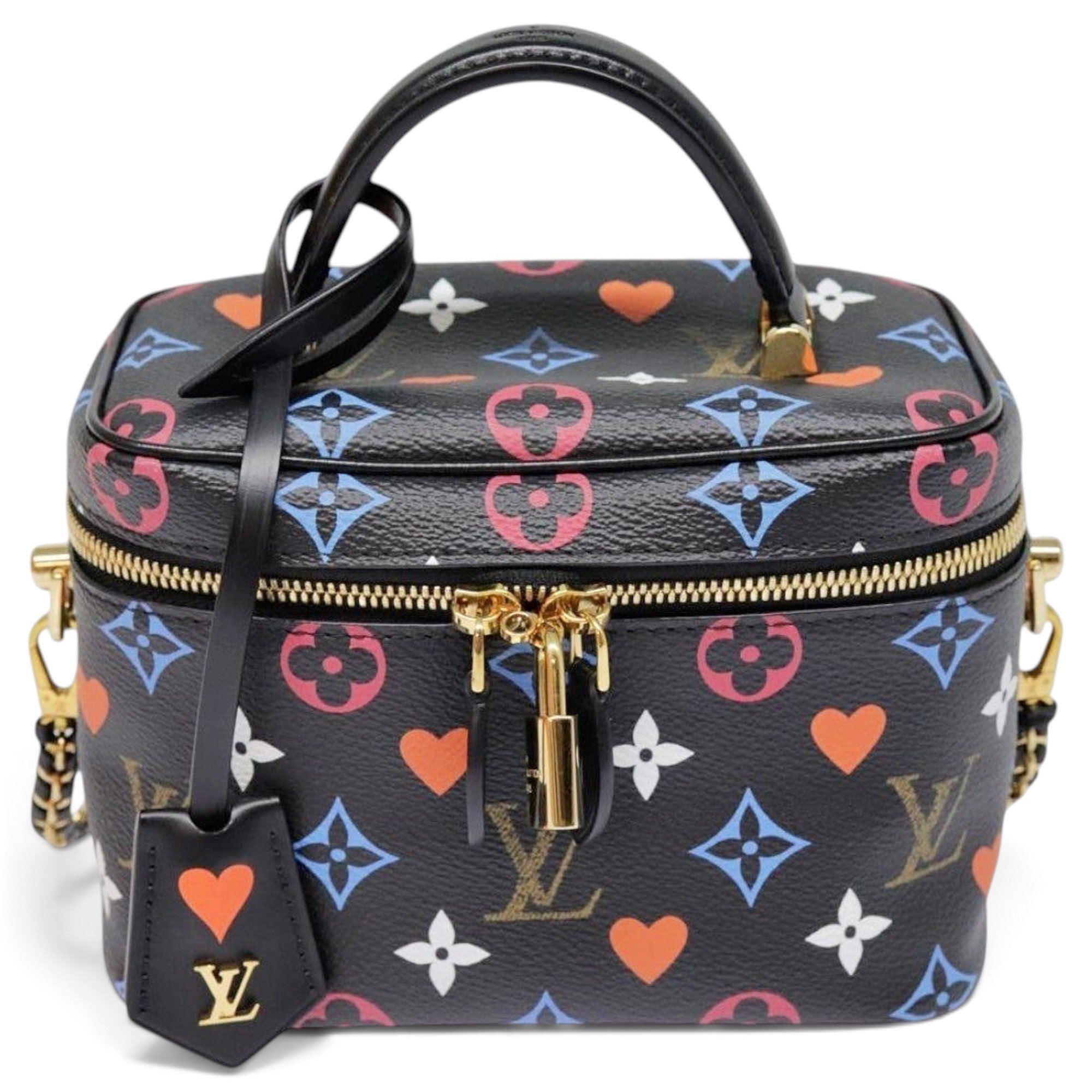 Vanity leather handbag