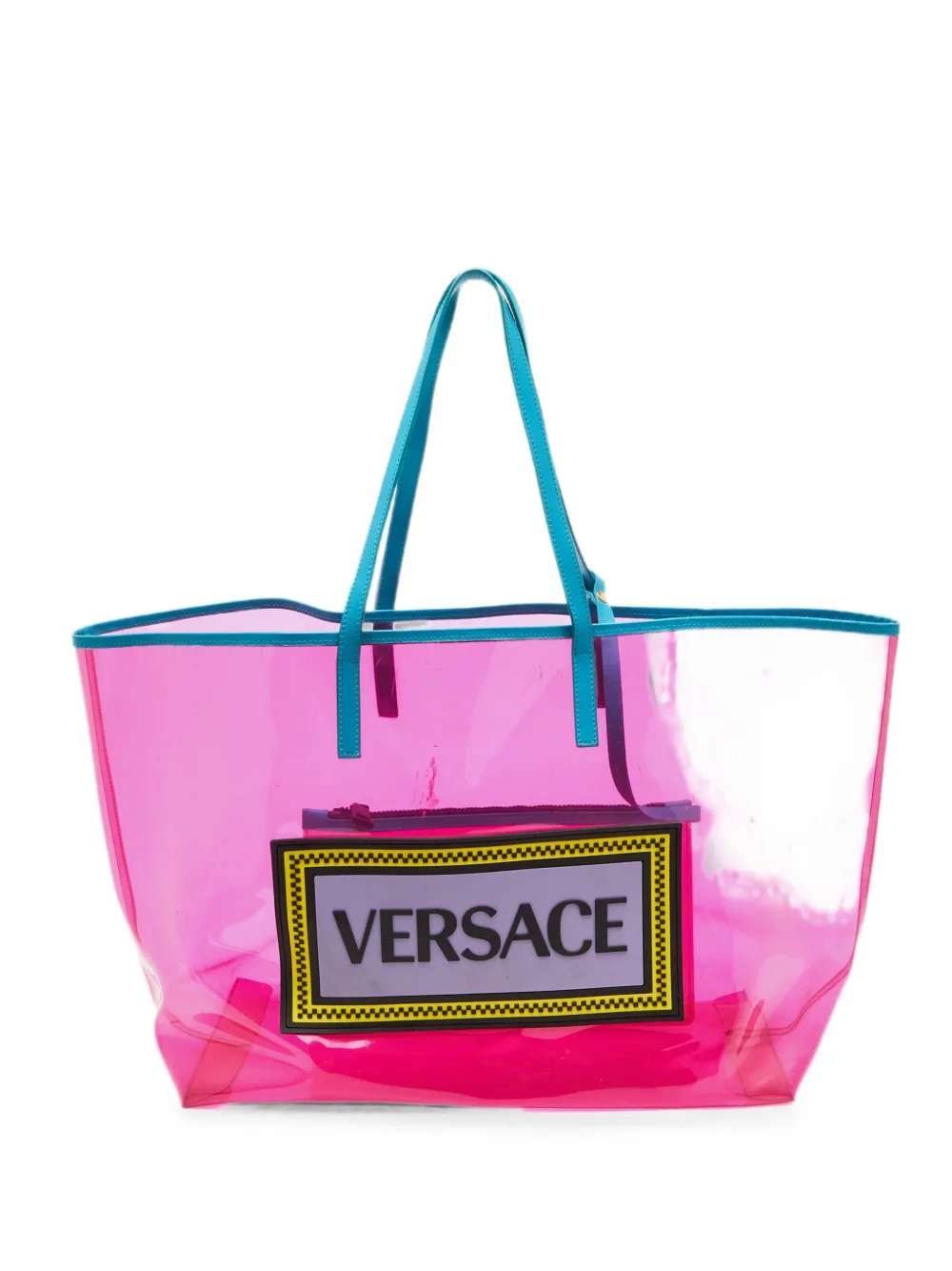 1990s logo-patch tote bag