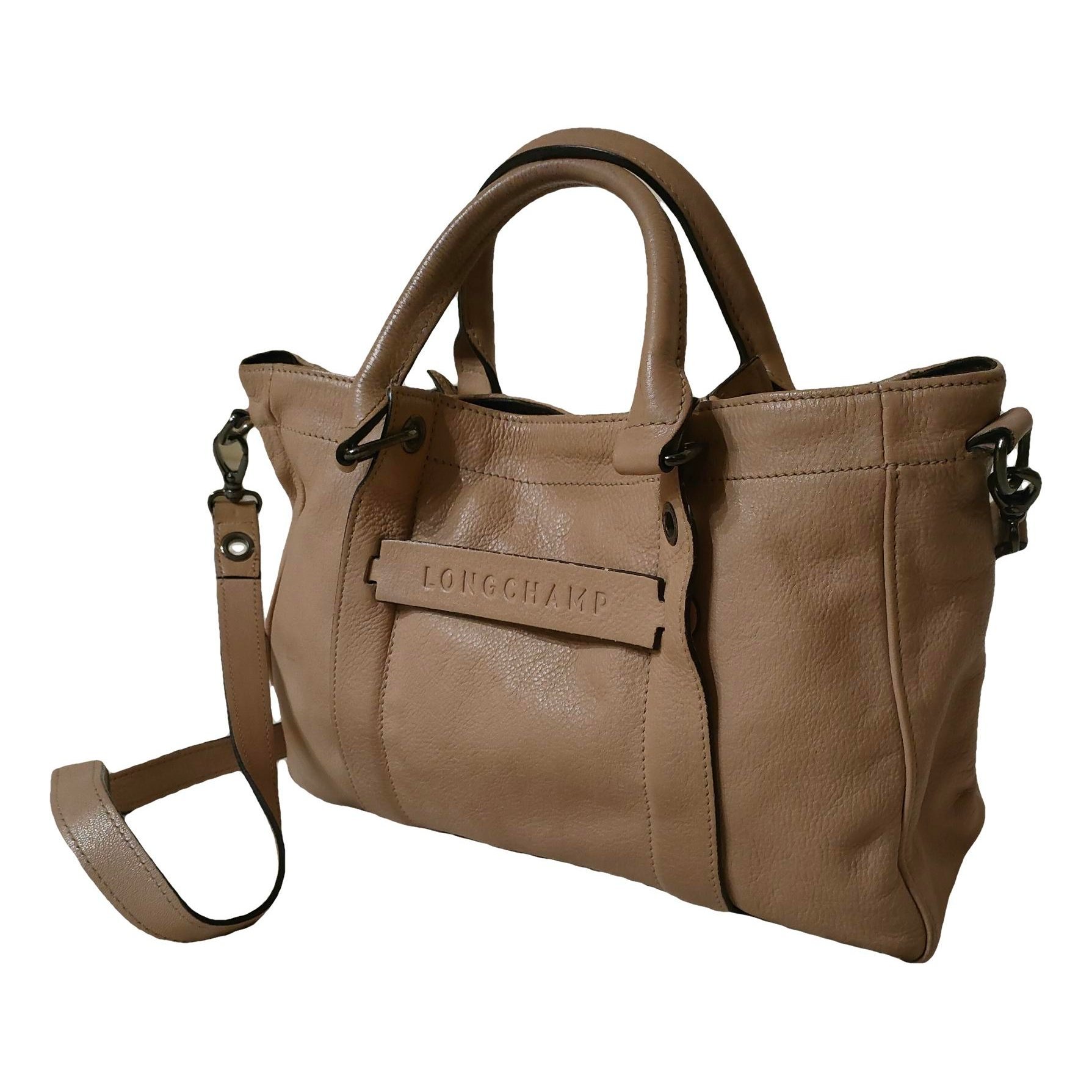 3D leather crossbody bag