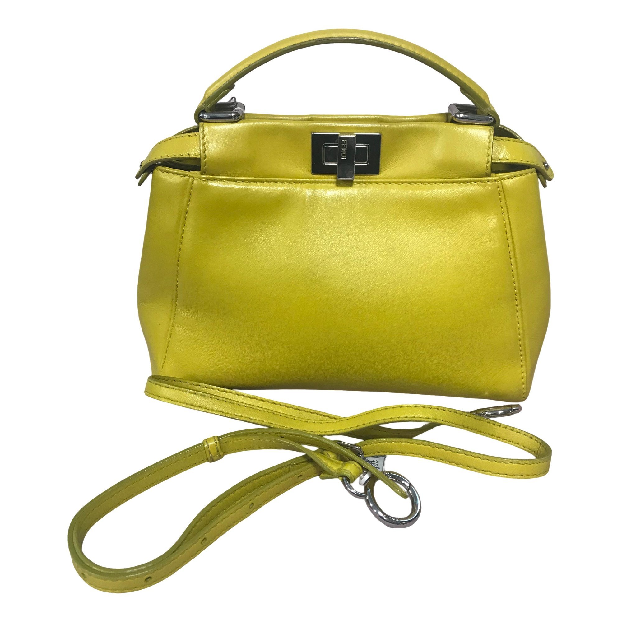 Peekaboo leather handbag