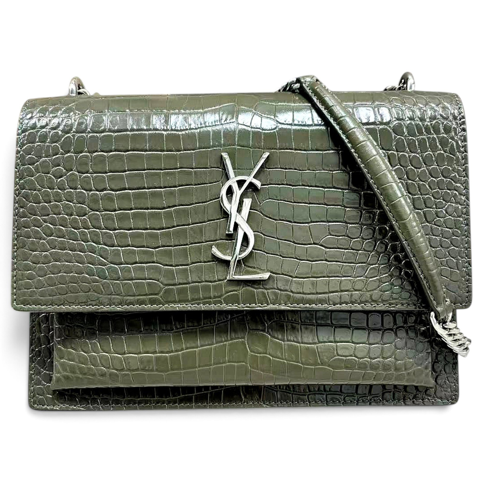 Sunset leather crossbody bag