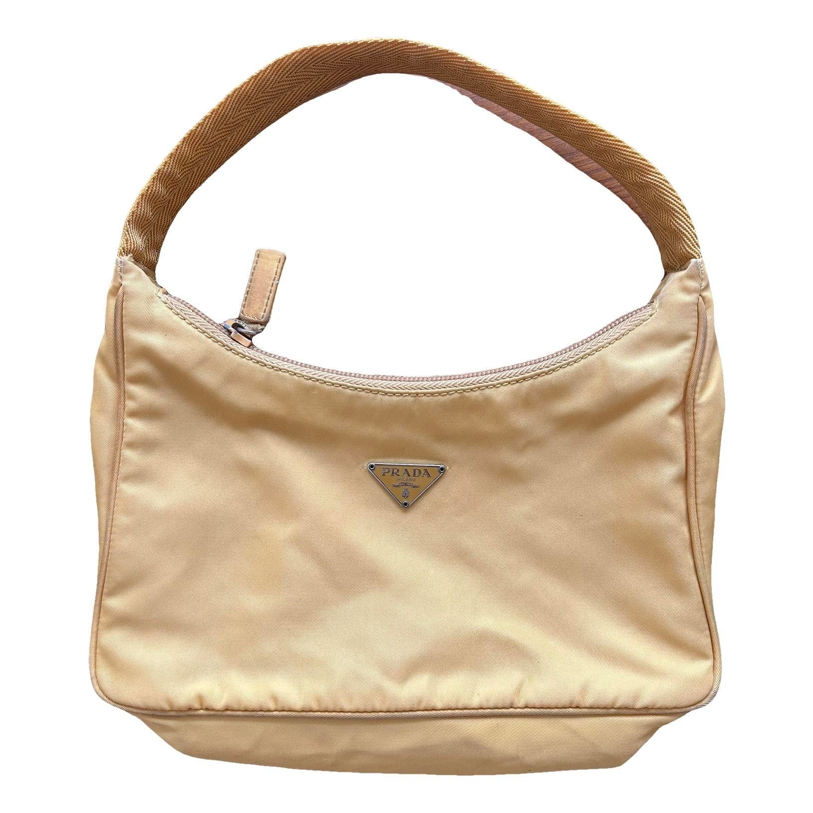 Re-Nylon silk handbag