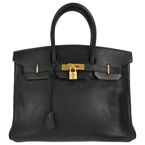 Birkin 35 leather handbag