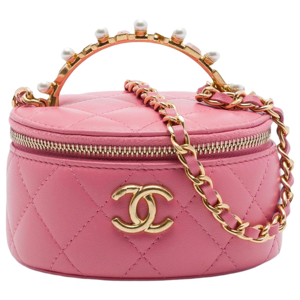 Vanity leather satchel